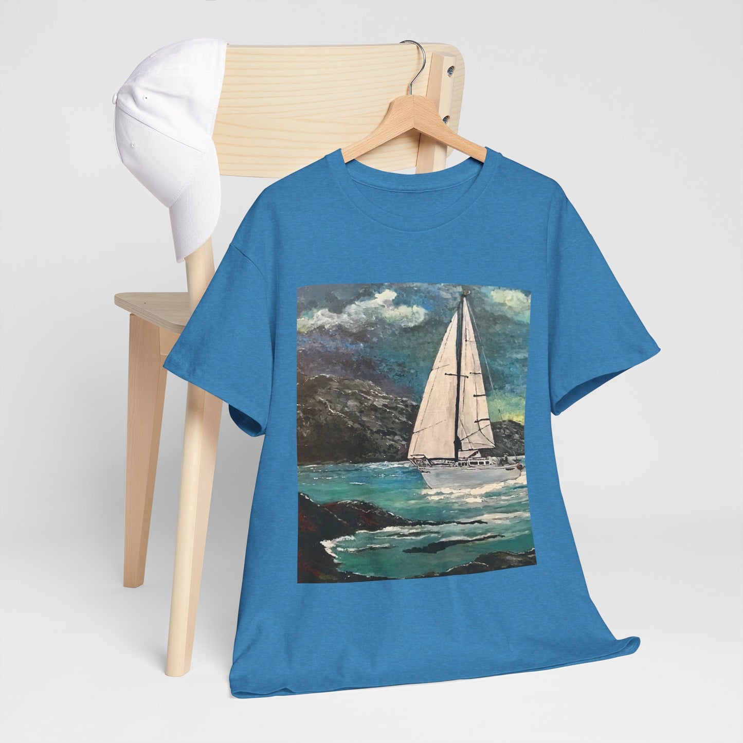 Tropical Sailing - Amazing Unisex Heavy Cotton Short Sleeve Tee Shirts!