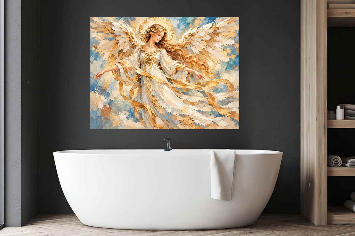 Heavens Golden Messenger | Angel Art | Prints Canvas Wood Or Metal Art