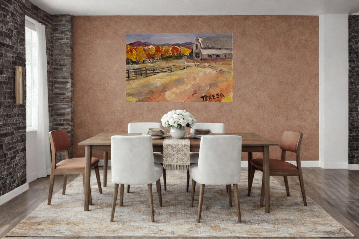 Harvest Farm- Giclee Paper- Wood- Metal- Canvas