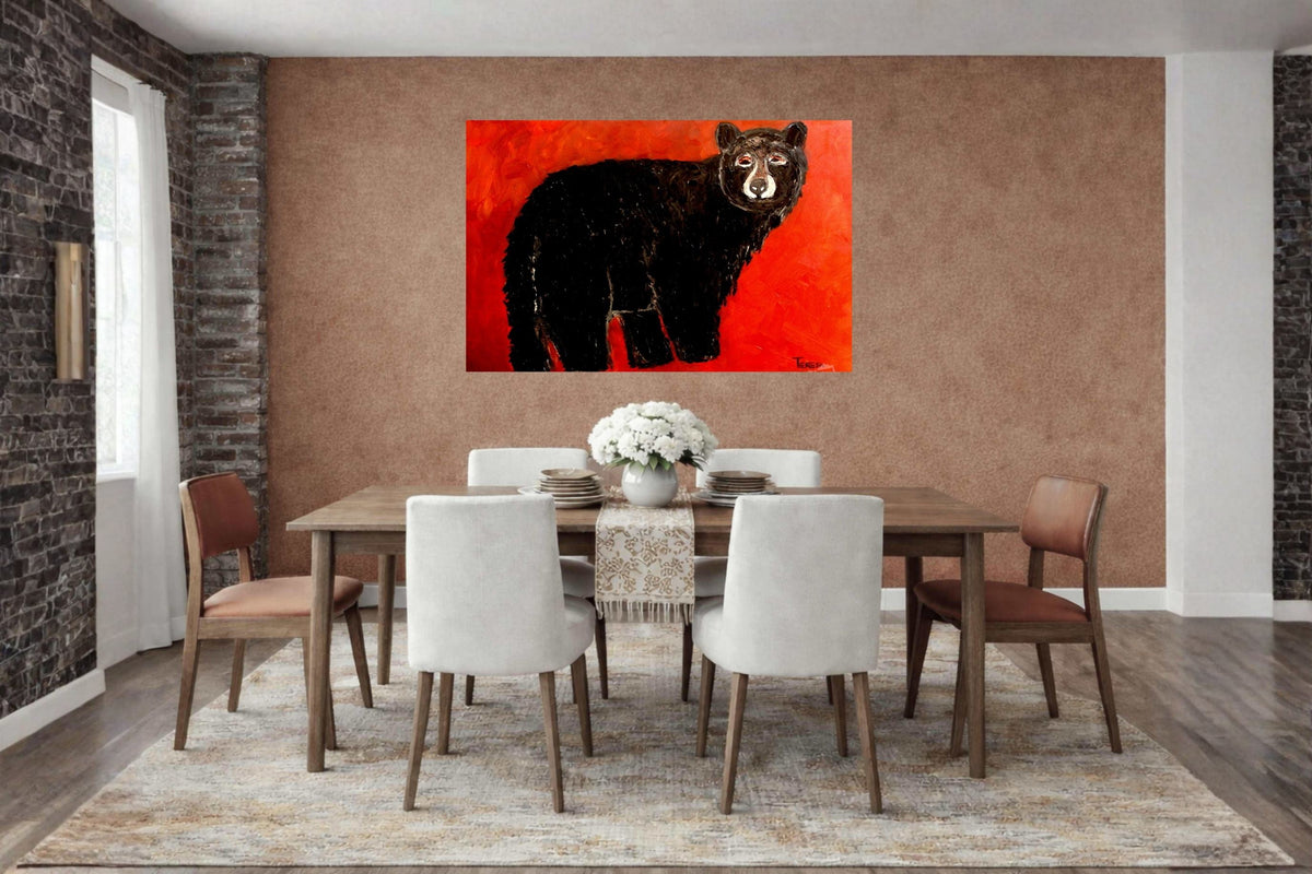 Black Mountain Bear| Animal Art| Prints, Canvas, Wood, or Metal Art