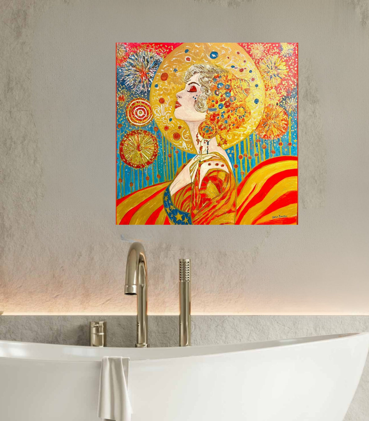 Miss Liberty | Original Teresa Johnson Patriotic Art Print | Lady Liberty Americana Wall Art | Giclée Paper • Wood • Metal • Canvas