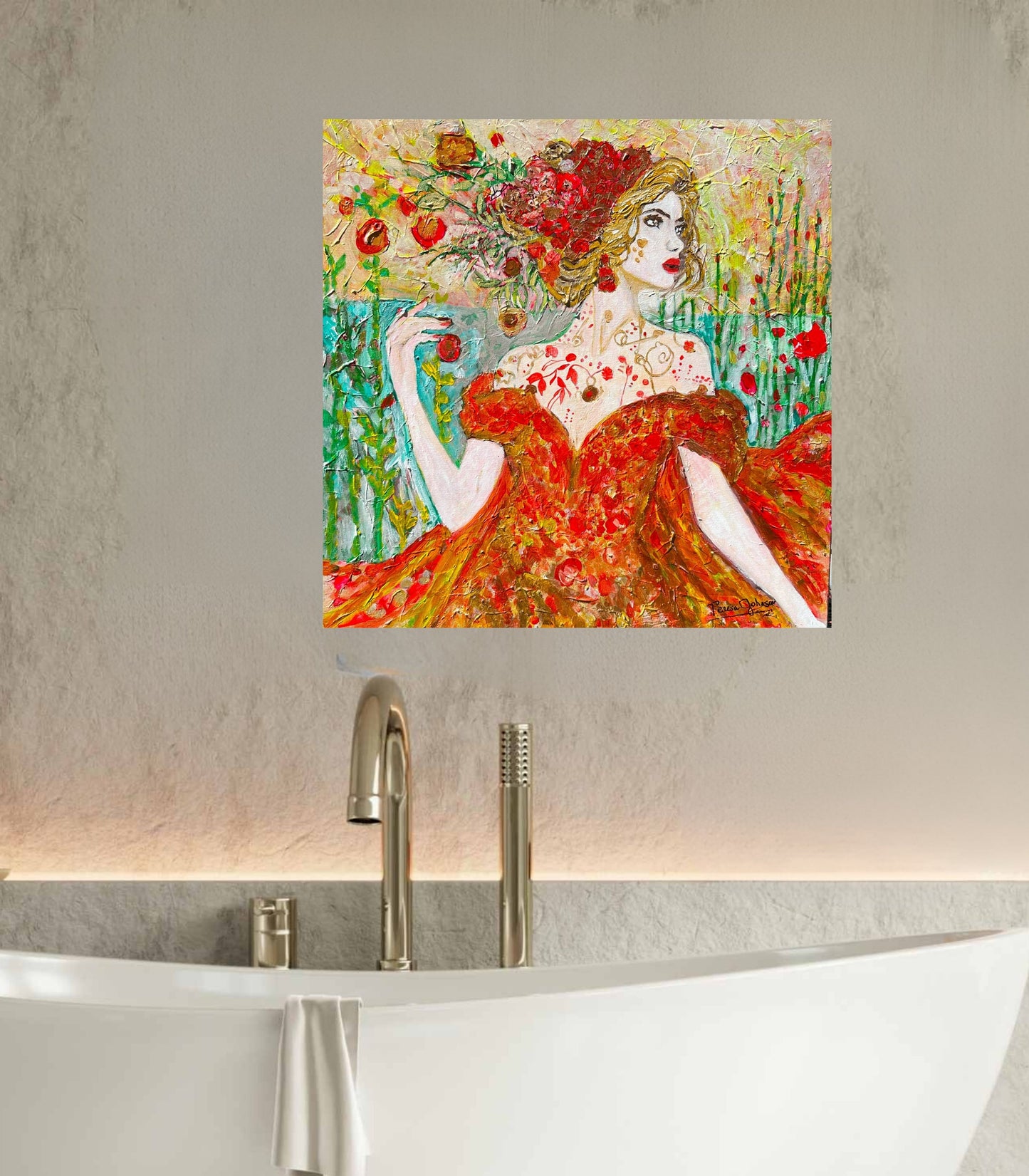 Autumn Queen. Strong Woman Art| Giclee Paper- Wood- Metal- Canvas
