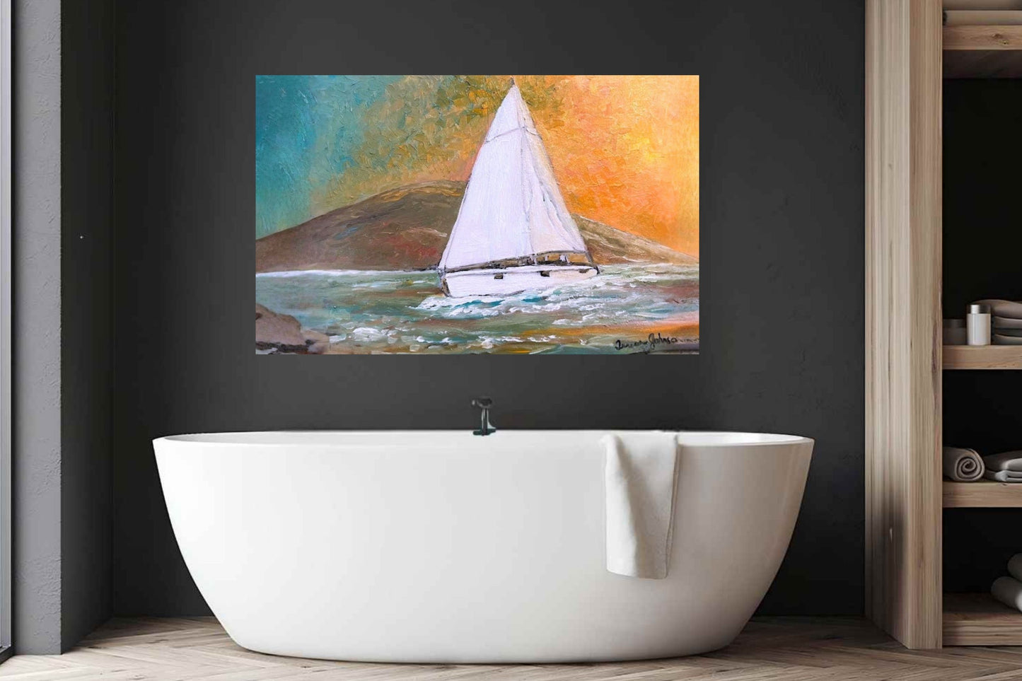 Evening Passage | Print of Teresa Johnson Original | Giclee Paper - Wood - Metal - Canvas