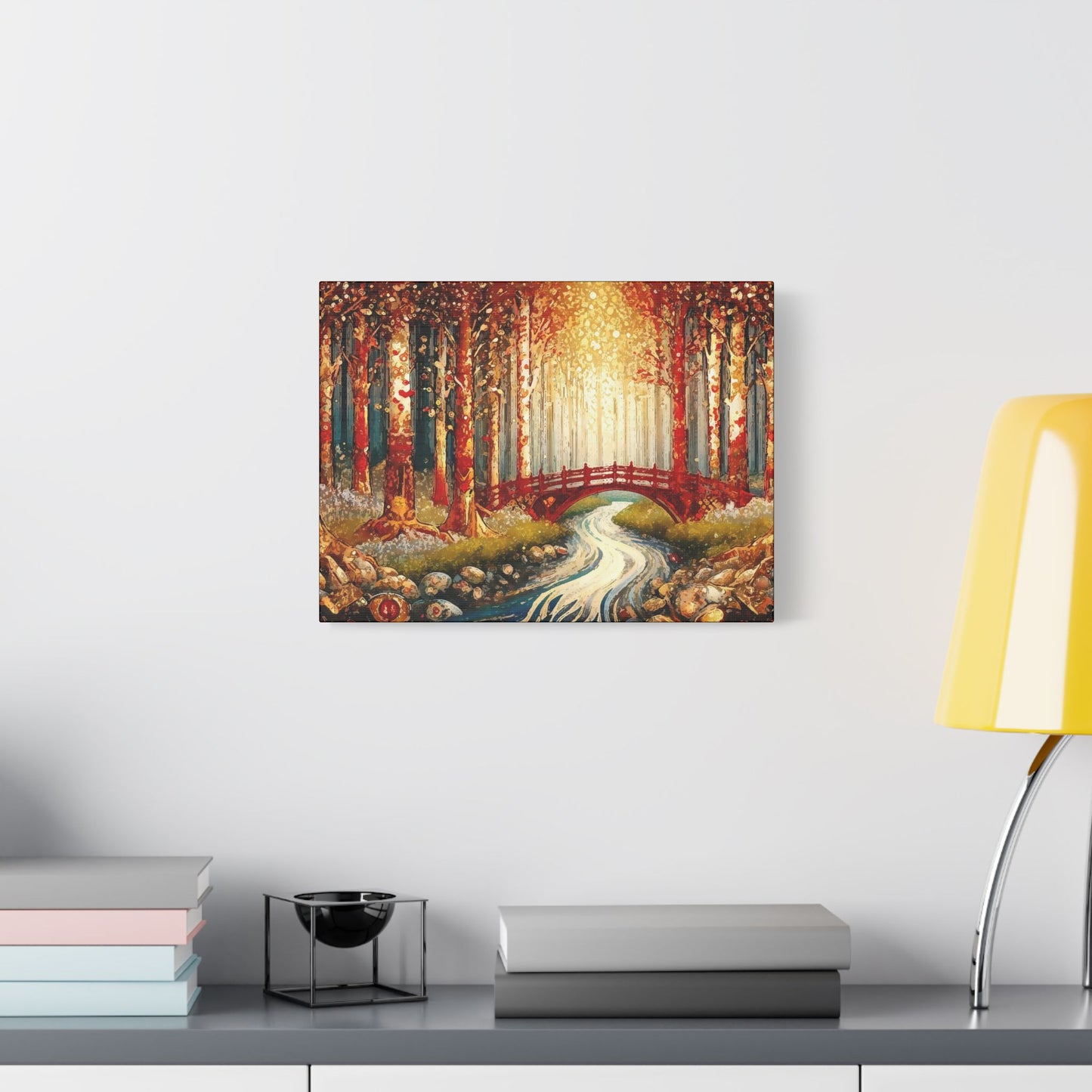 Magical Forest- Art- Gallery Wrapped- Satin Stretched Canvas Gallery Wraps - No Frame Needed