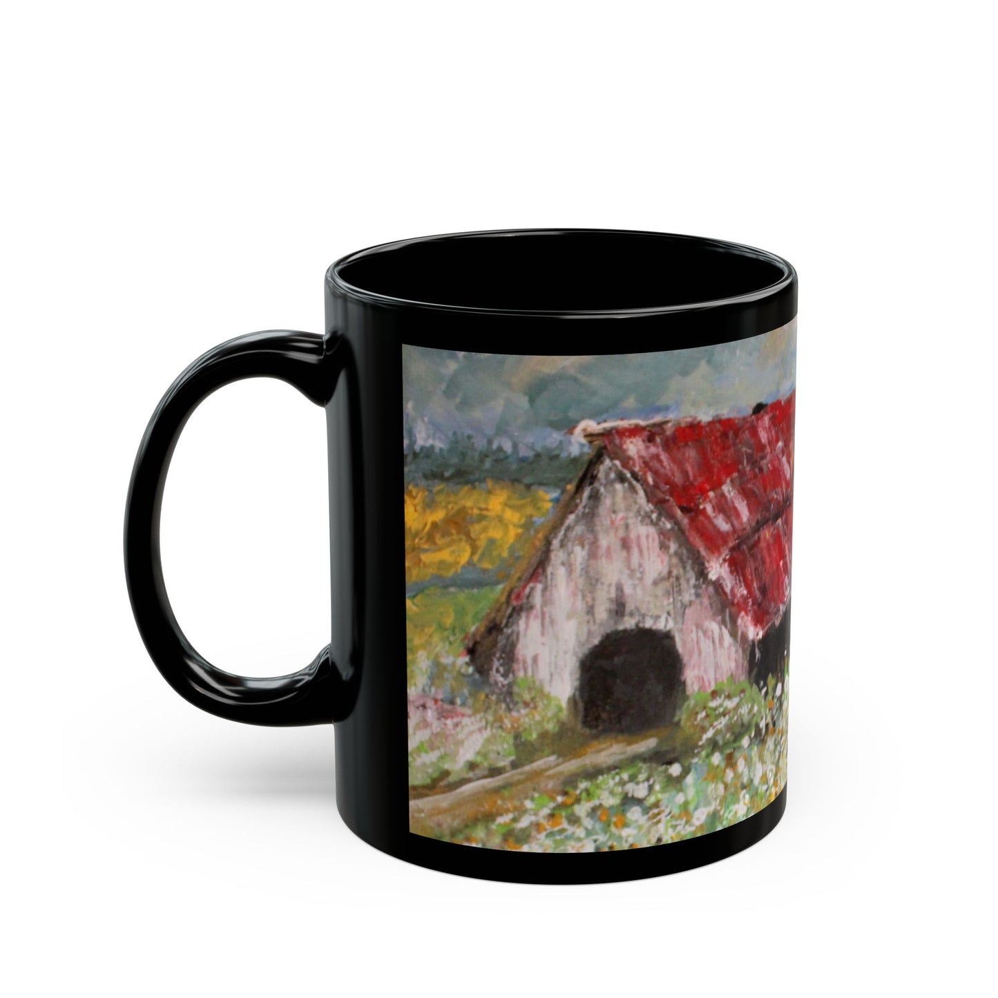 Georgia Cotton- 11 oz or 15 oz Ceramic Black Mugs