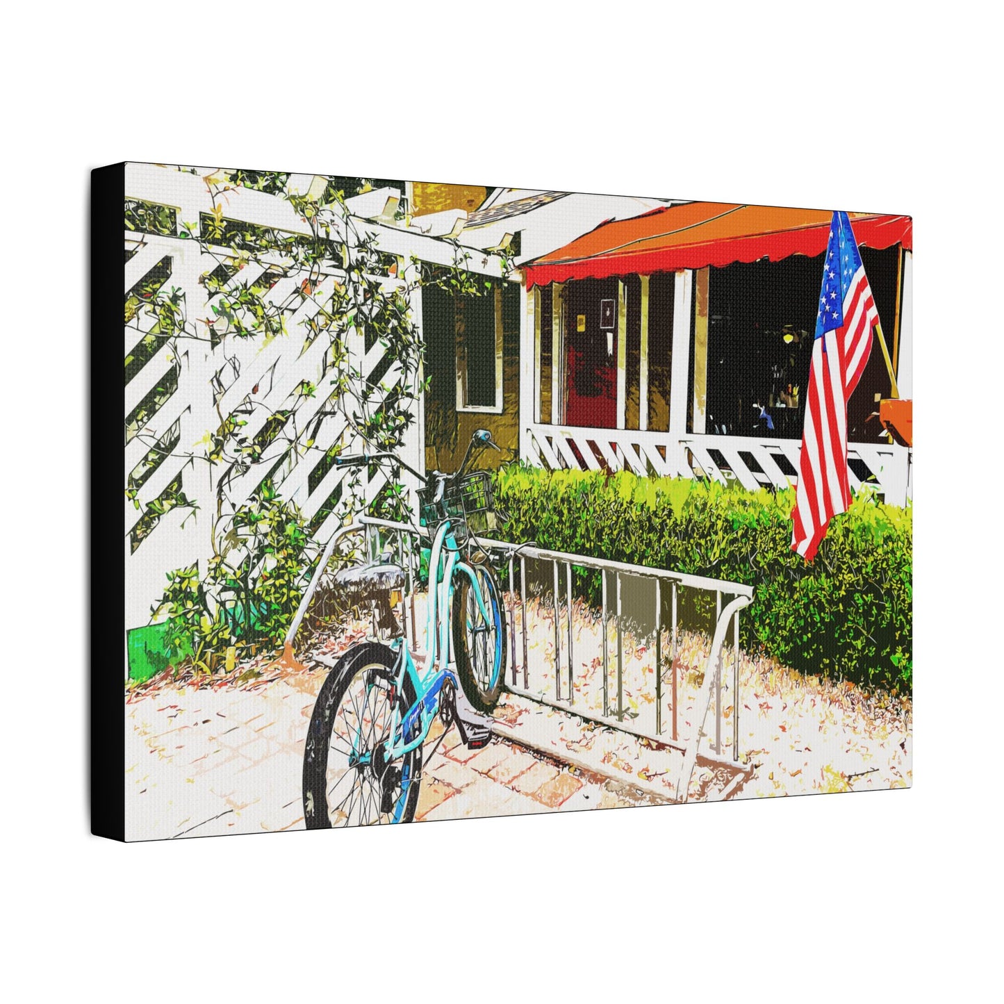 Weekend Holiday- Art- Gallery Wrapped- Satin Stretched Canvas Gallery Wraps - No Frame Needed