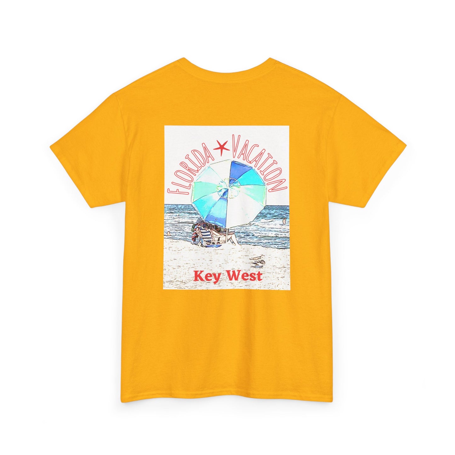 Florida Vacation Key West - Amazing Unisex Heavy Cotton Short Sleeve Tee Shirts!