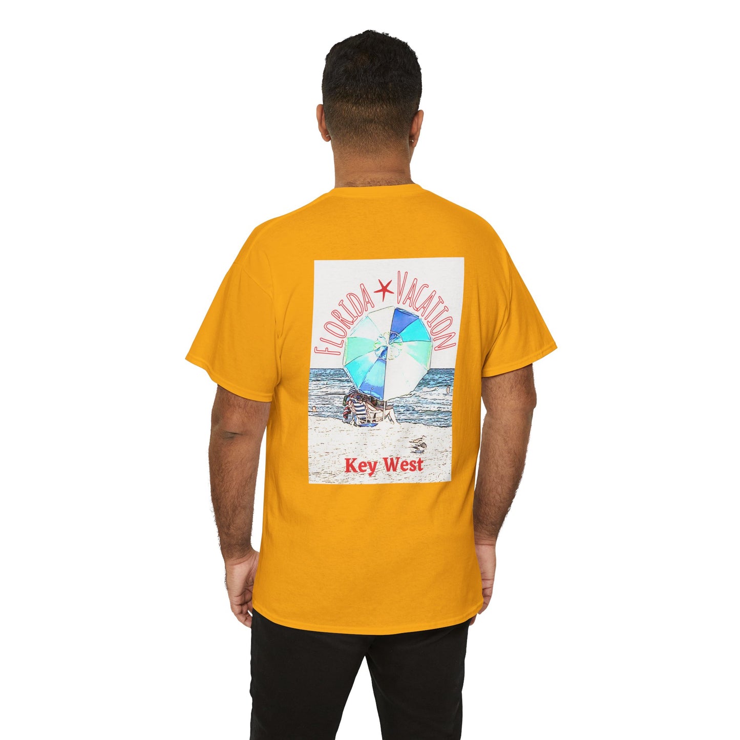 Florida Vacation Key West - Amazing Unisex Heavy Cotton Short Sleeve Tee Shirts!