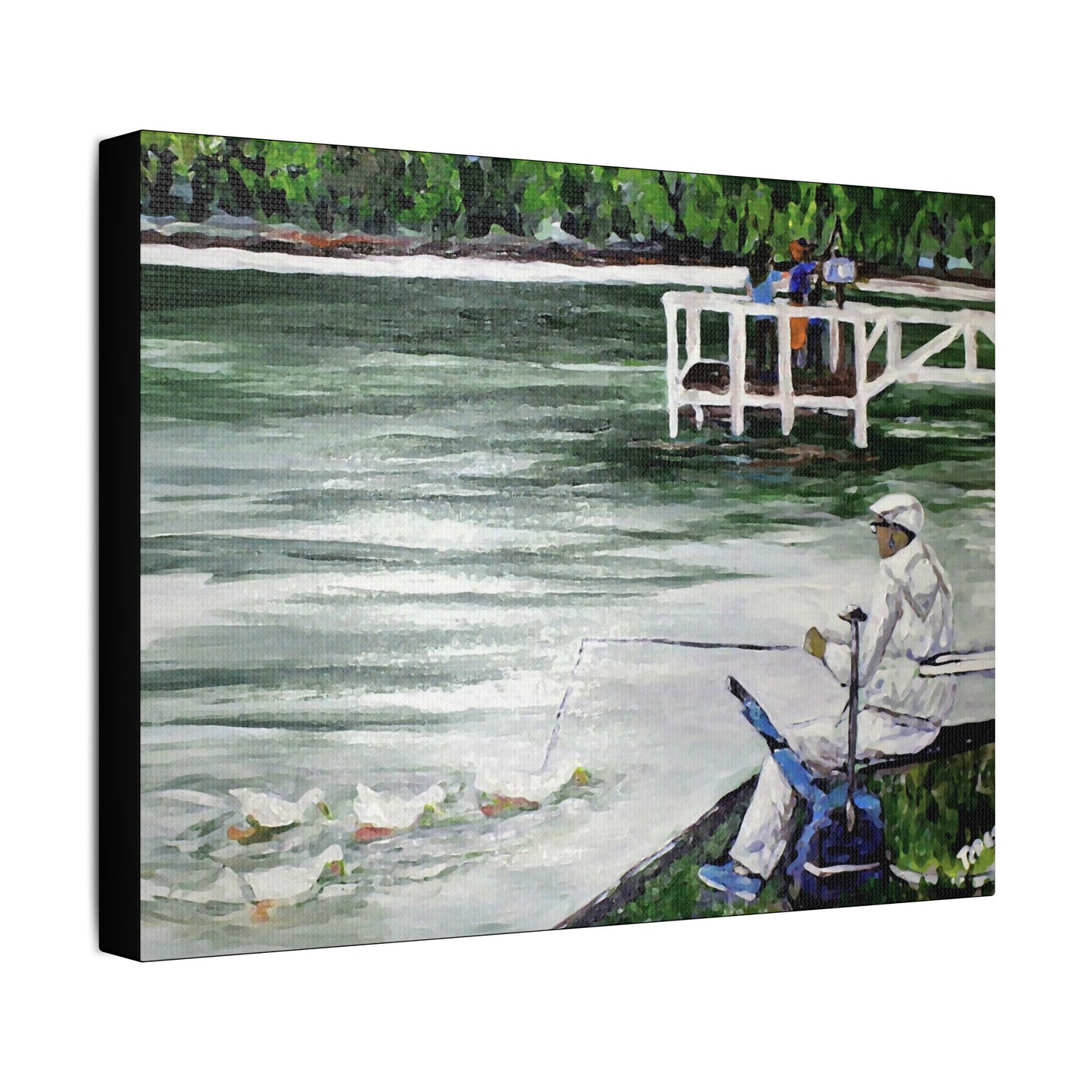 Family Life Fun- Art- Gallery Wrapped- Satin Stretched Canvas Gallery Wraps - No Frame Needed