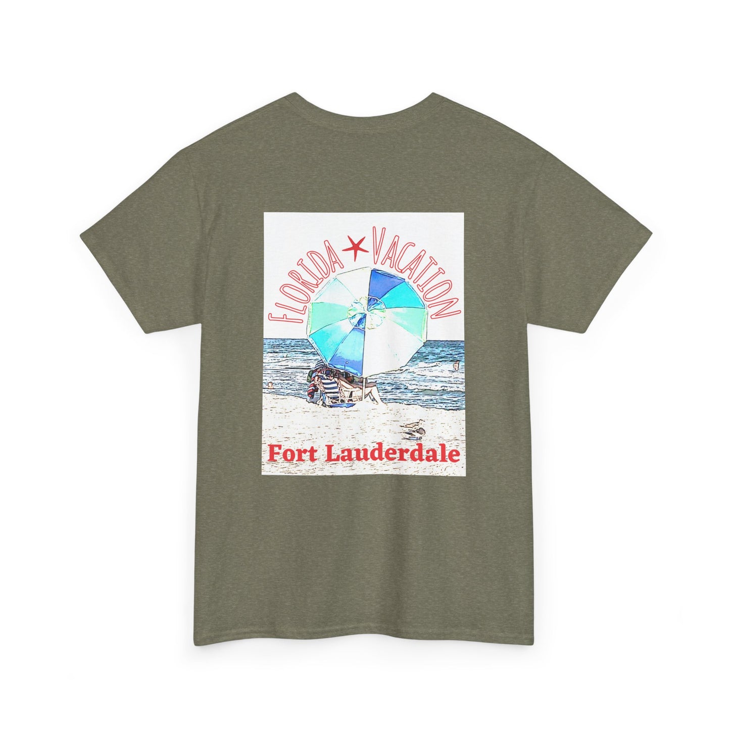 Florida Vacation Fort Lauderdale - Amazing Unisex Heavy Cotton Short Sleeve Tee Shirts!