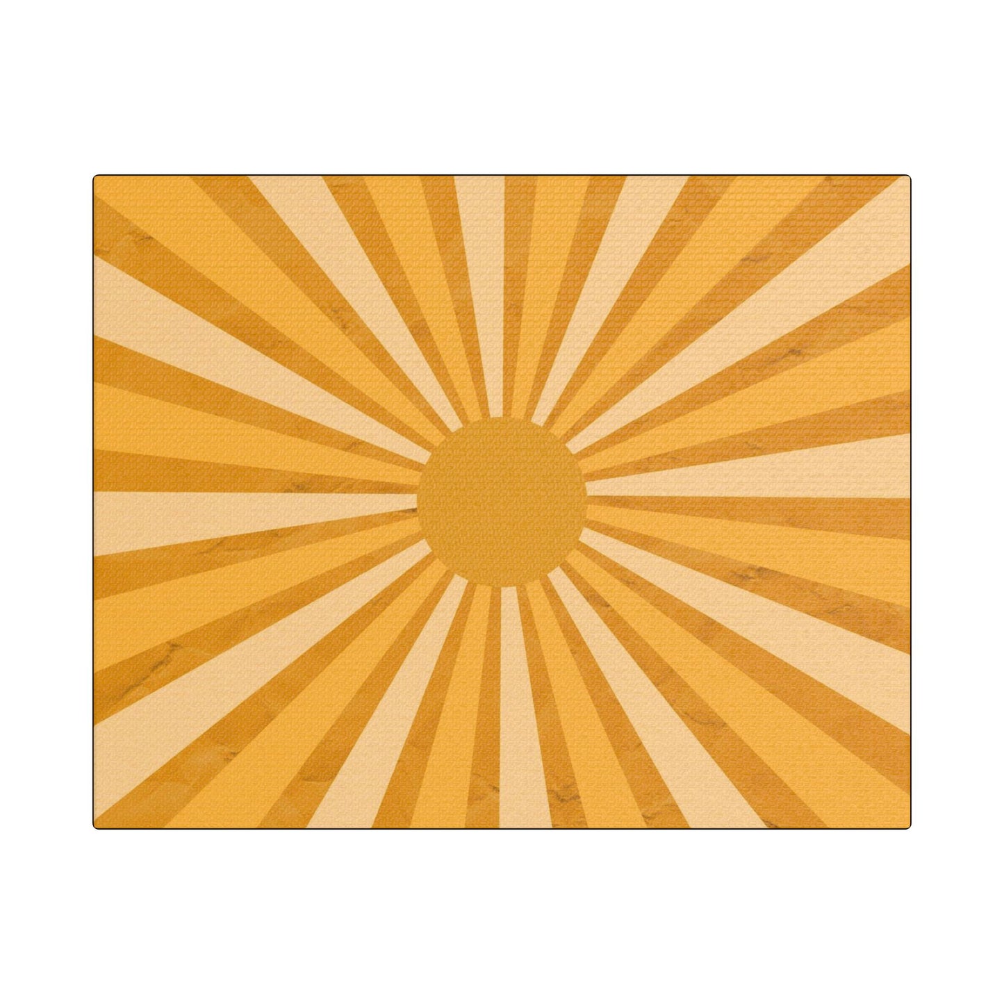 Retro Sun Art- Gallery Wrapped- Satin Stretched Canvas Gallery Wraps - No Frame Needed