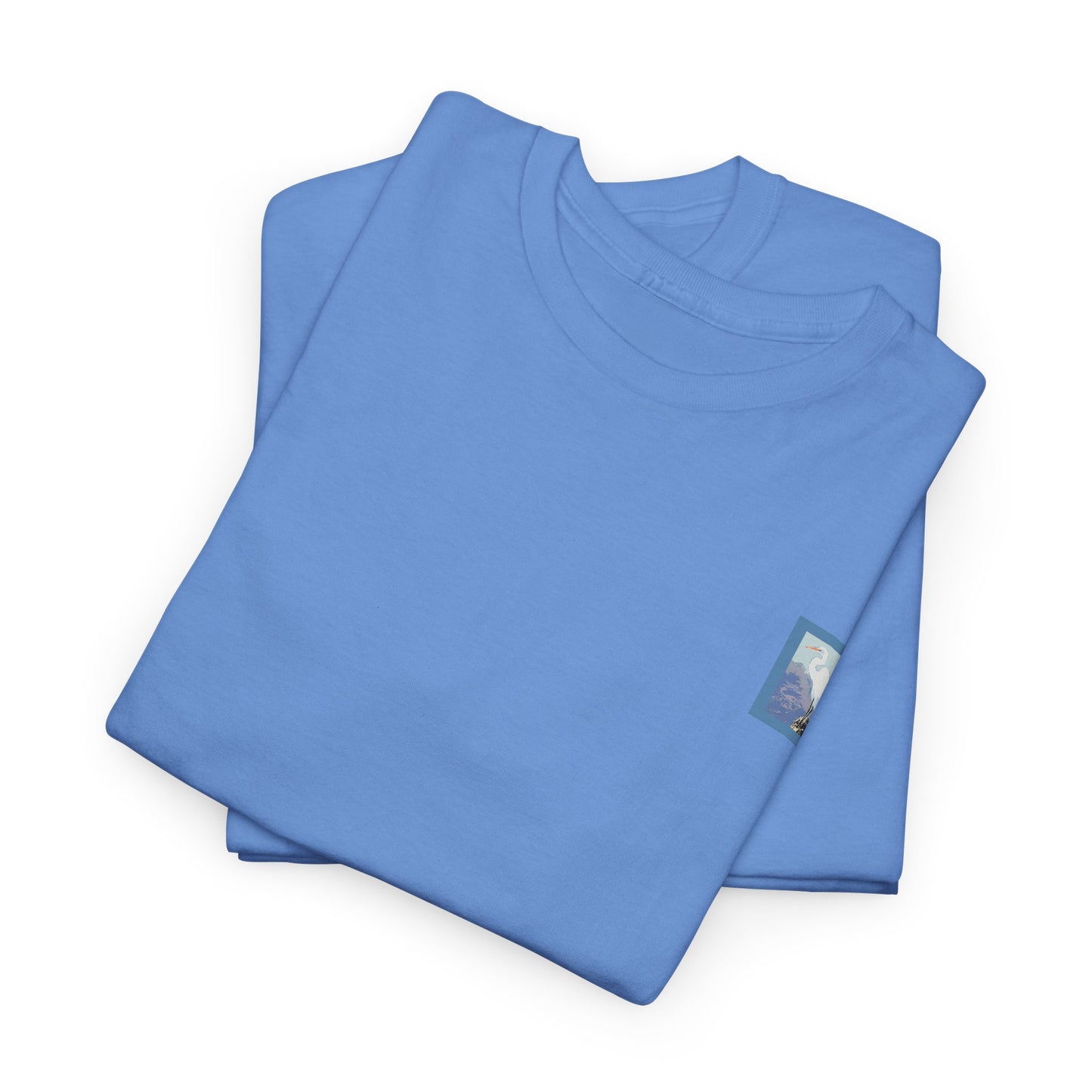 White Egret- Amazing Unisex Heavy Cotton Short Sleeve Tee Shirts!
