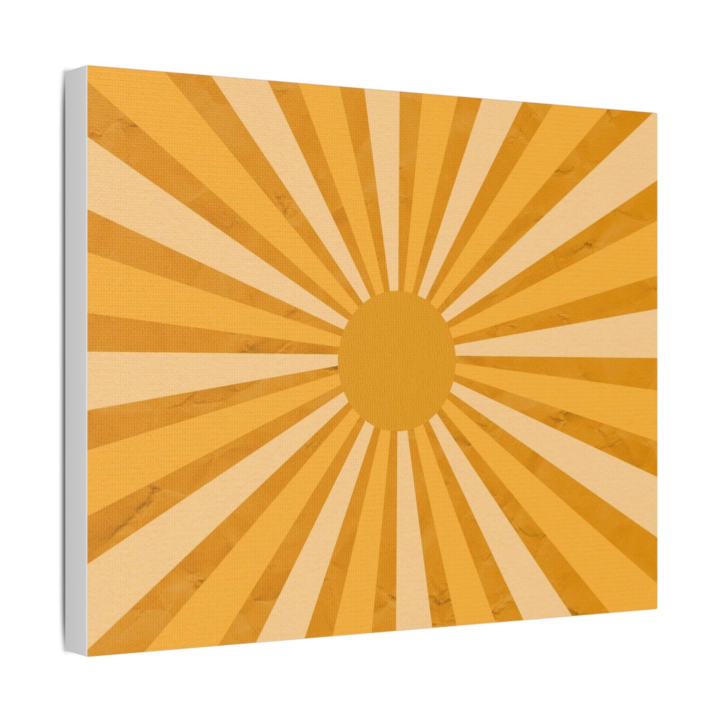 Retro Sun Art- Gallery Wrapped- Satin Stretched Canvas Gallery Wraps - No Frame Needed