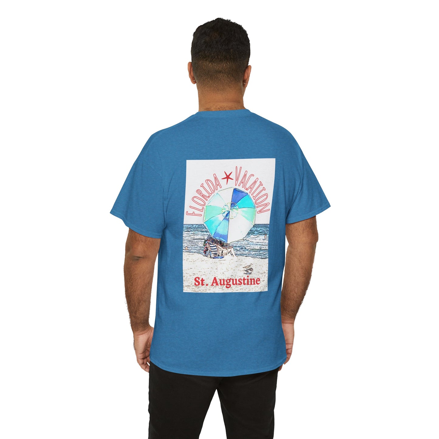 Florida Vacation St. Augustine- Amazing Unisex Heavy Cotton Short Sleeve Tee Shirts!