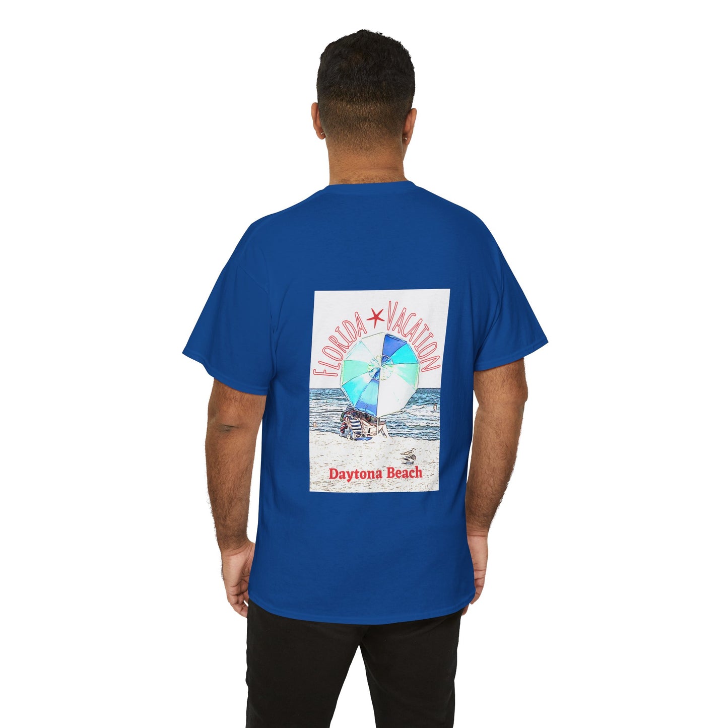 Florida Vacation Daytona Beach - Amazing Quality Unisex Heavy Cotton Short Sleeve Tee Shirts!