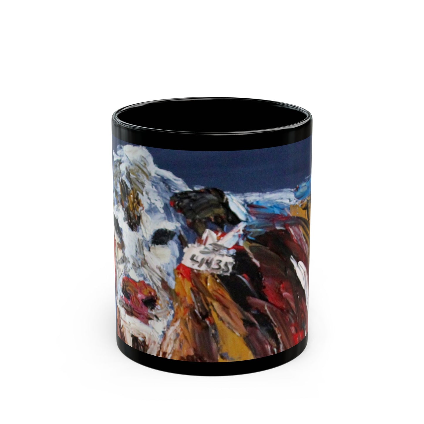 Pose for Me! - 11 oz or 15 oz Ceramic Black Mugs