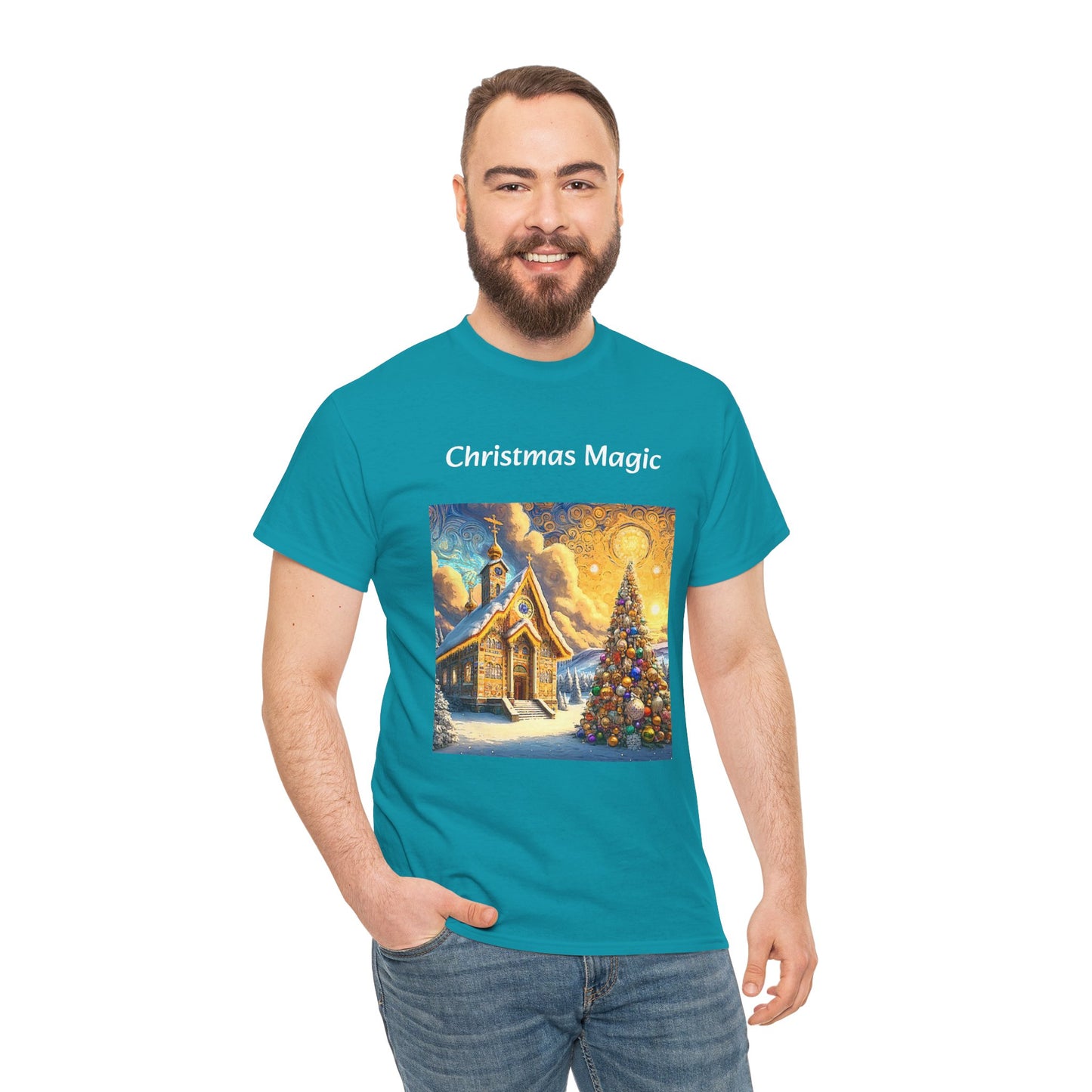 Magic Christmas Amazing Unisex Heavy Cotton Short Sleeve Tee Shirts!