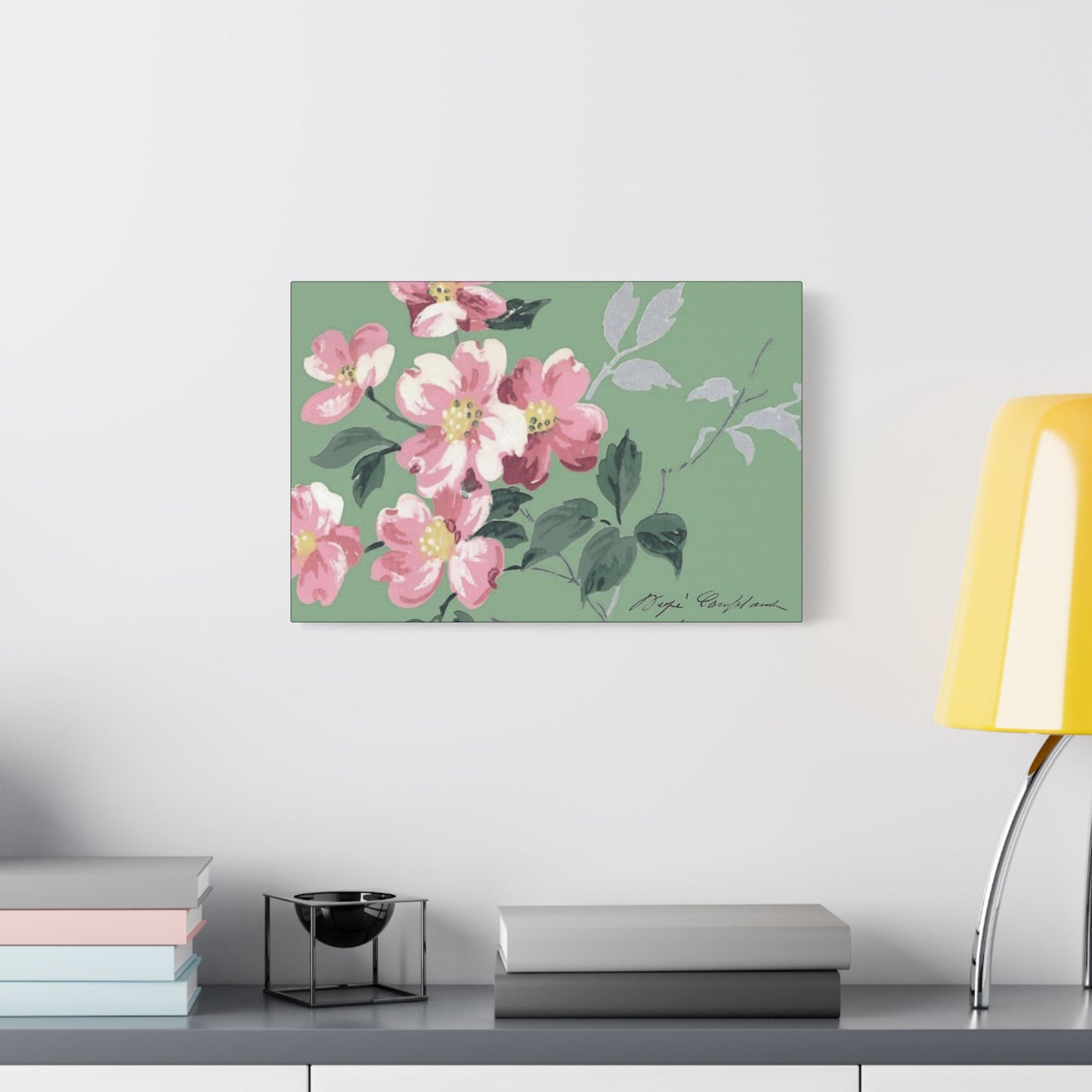 Pink Dogwood Art- Gallery Wrapped- Satin Stretched Canvas Gallery Wraps - No Frame Needed