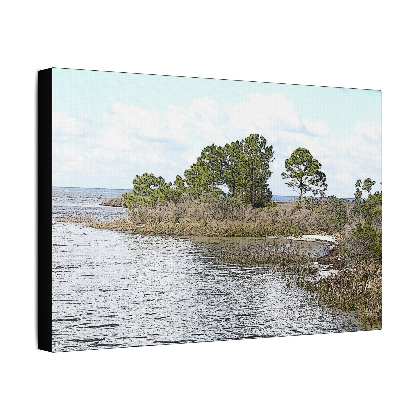 Going Coastal Florida Art- Gallery Wrapped- Satin Stretched Canvas Gallery Wraps - No Frame Needed