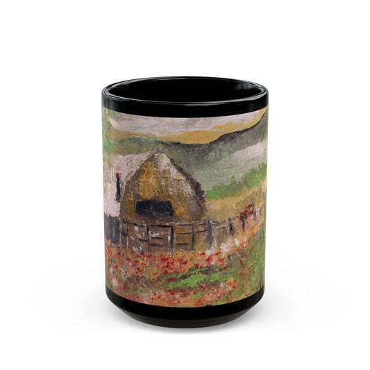 Working Farm - 11 oz or 15 oz Ceramic Black Mugs
