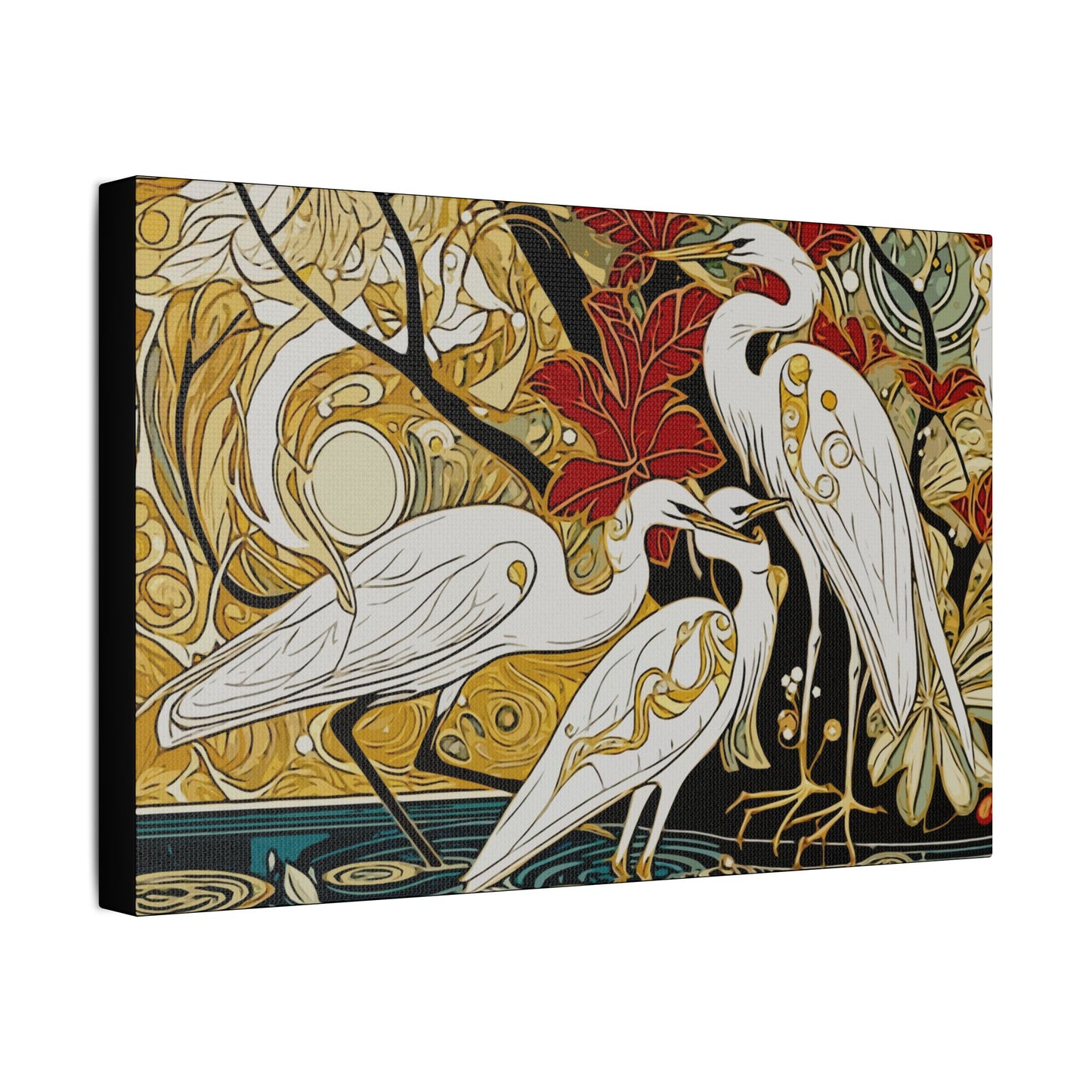 Gorgeous Birds- Art- Gallery Wrapped- Satin Stretched Canvas Gallery Wraps - No Frame Needed