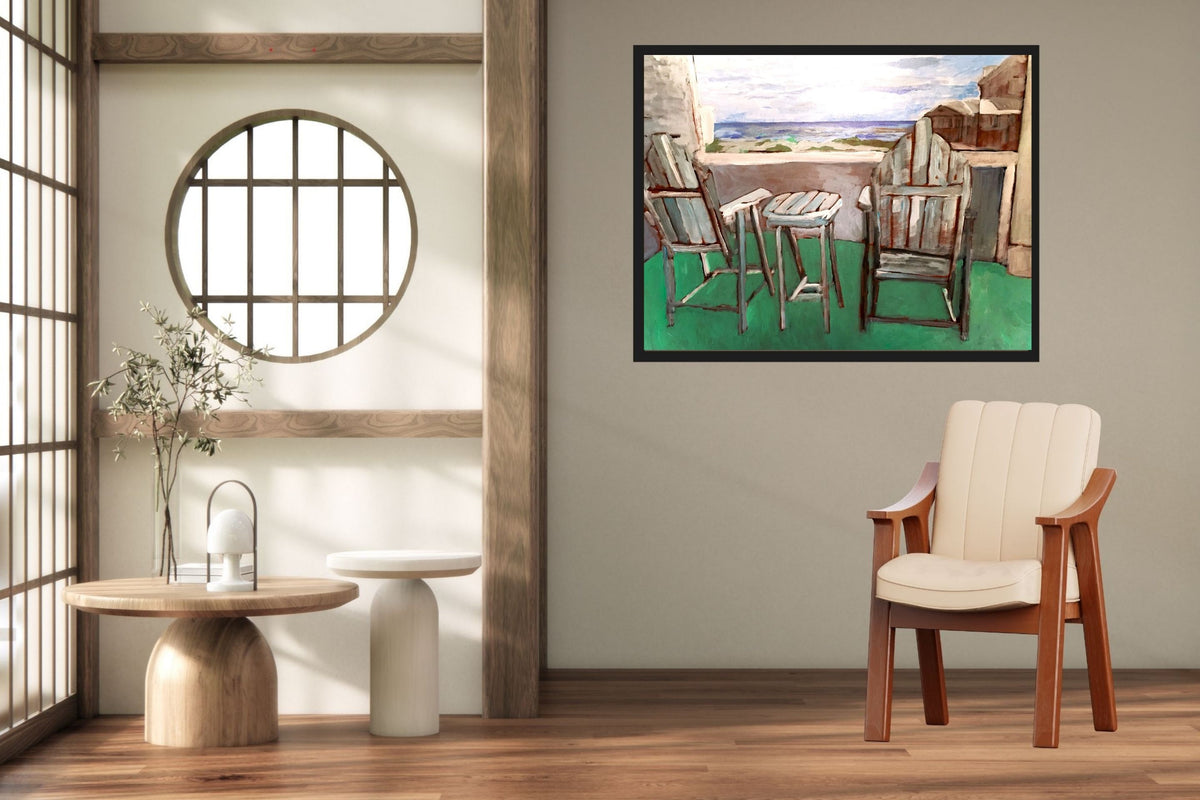 Back Porch Dreaming| Tropical Beach Art| Life in Tropical Area| Giclee Paper- Wood- Metal- Canvas