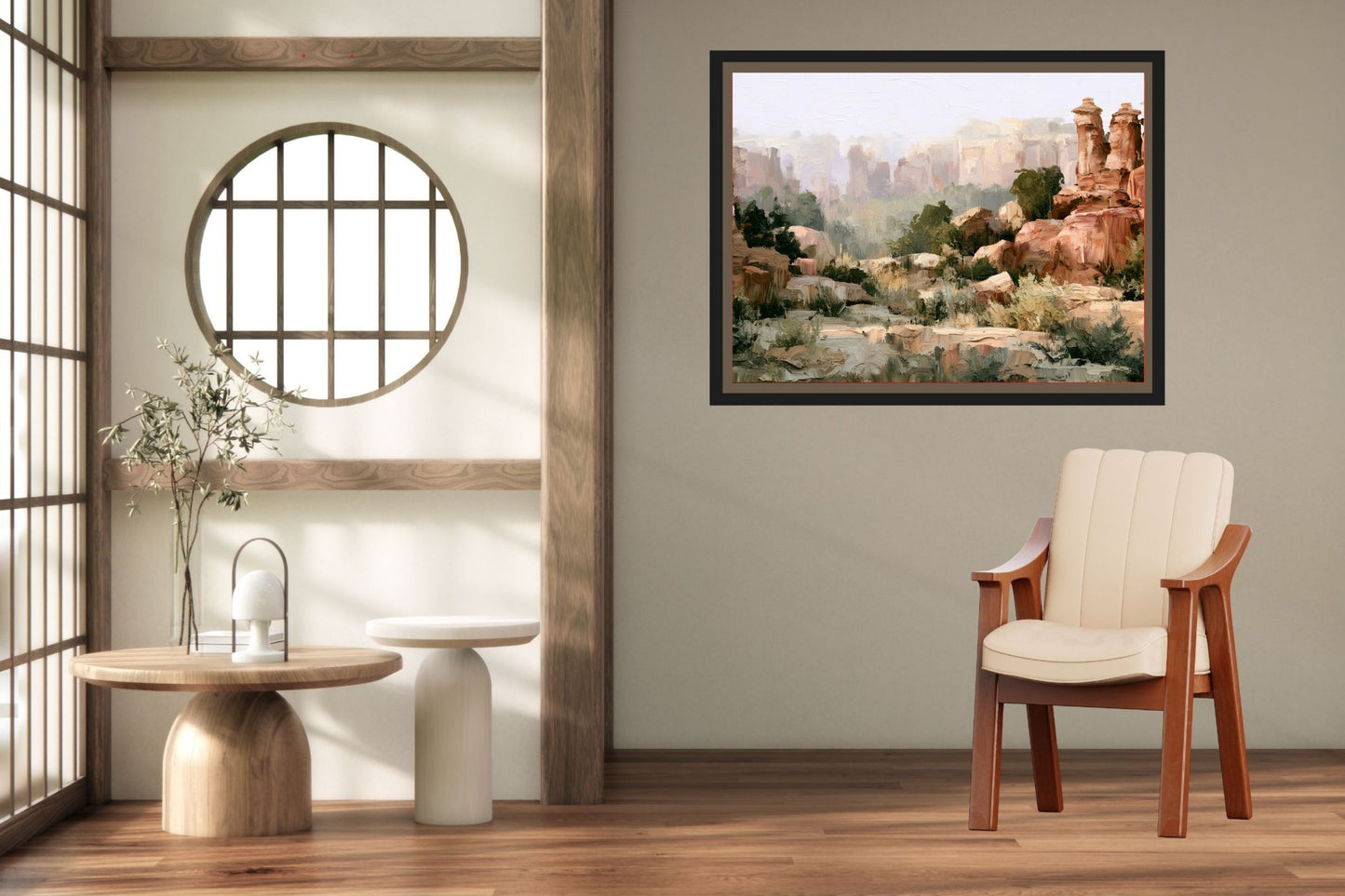 Utah Canyon Morning | Impressionist Desert Landscape Art | Giclee Paper • Wood • Metal • Canvas