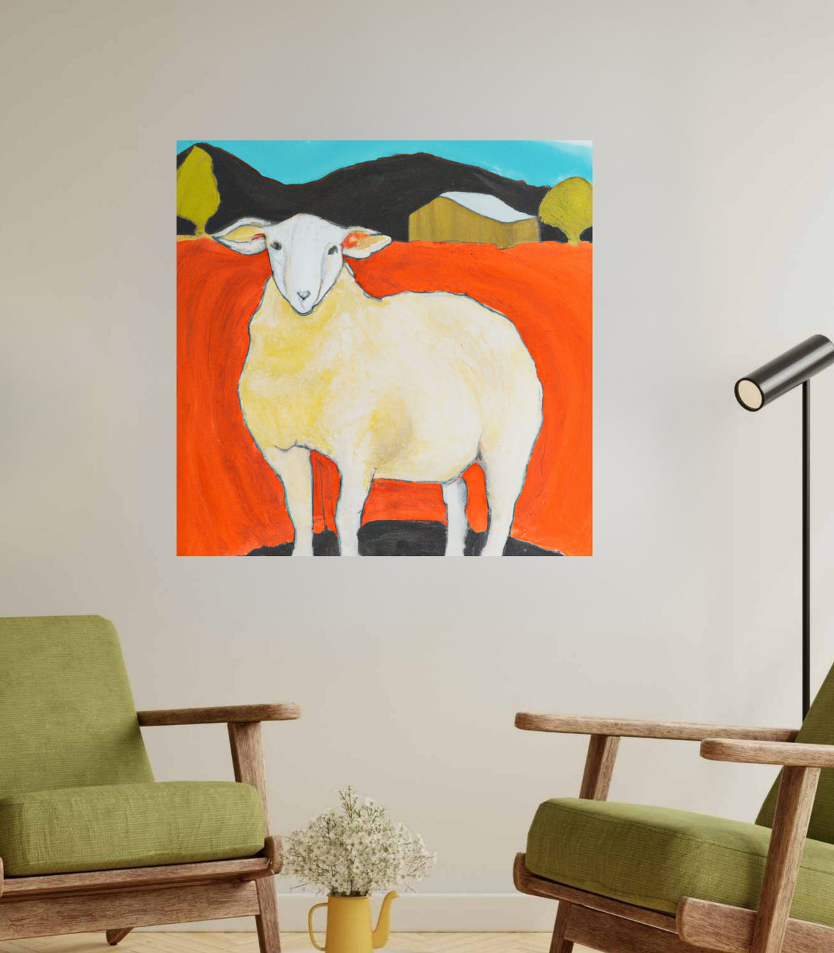 My Prize Sheep| Farm Harvest| Prints, Canvas, Wood, or Metal Art