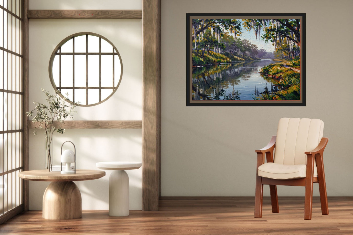 Old Florida River - Life In Tropical Area| Stream Art | Giclee Paper- Wood- Metal- Canvas