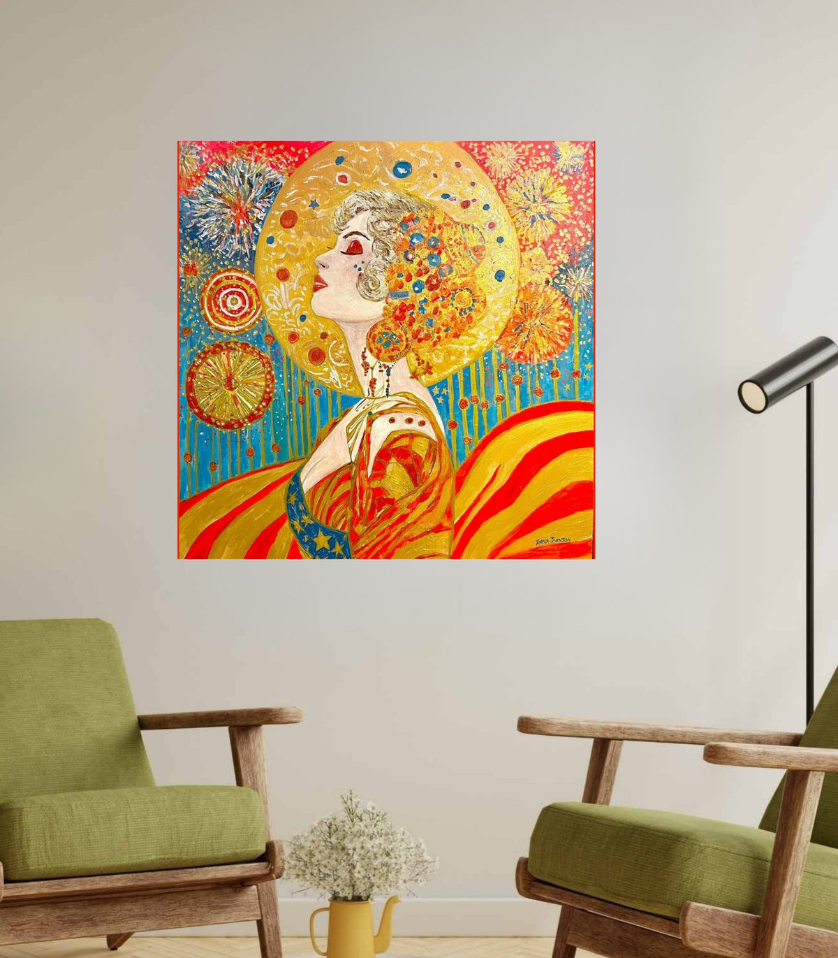 Miss Liberty | Original Teresa Johnson Patriotic Art Print | Lady Liberty Americana Wall Art | Giclée Paper • Wood • Metal • Canvas