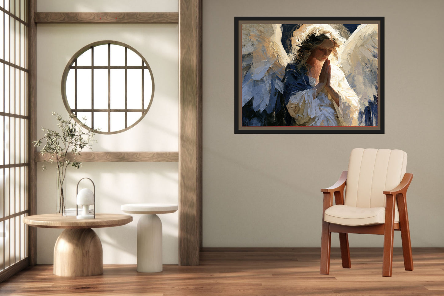 The Prayer Of An Angel | Praying Angel Art | Christian Wall Decor | Inspirational Faith Art