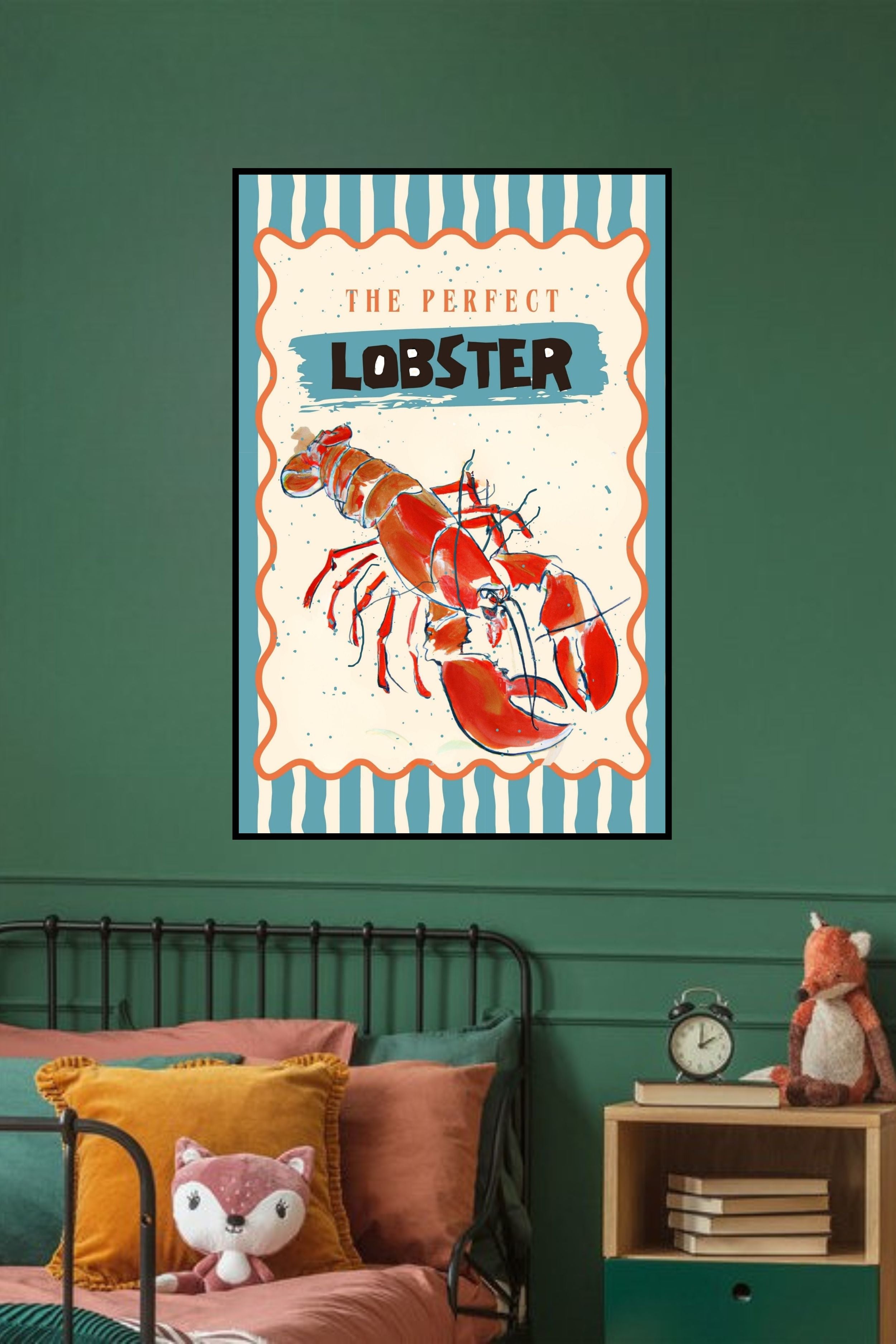 Perfect Lobster, Coastal Food, Maine, Prints, Canvas, Wood, or Metal Art