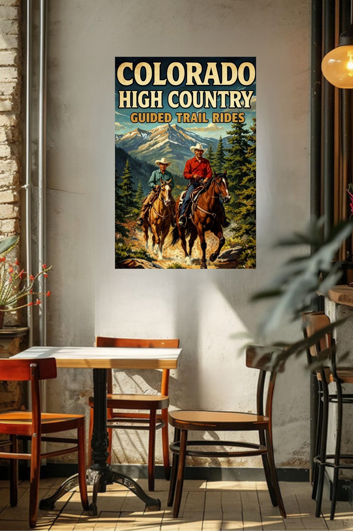 Colorado High Country| Animal-Horse Riding- Art Giclee Paper- Wood- Metal- Canvas