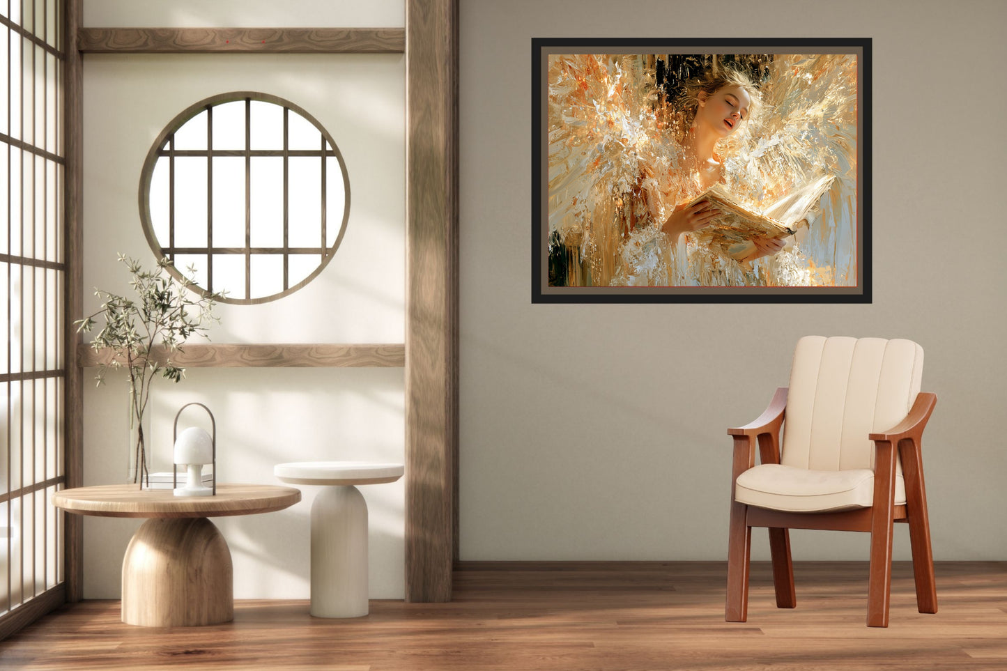 Song Of Heaven | Singing Angel Art | Christian Wall Decor | Angel Hymn Art | Inspirational Faith Art