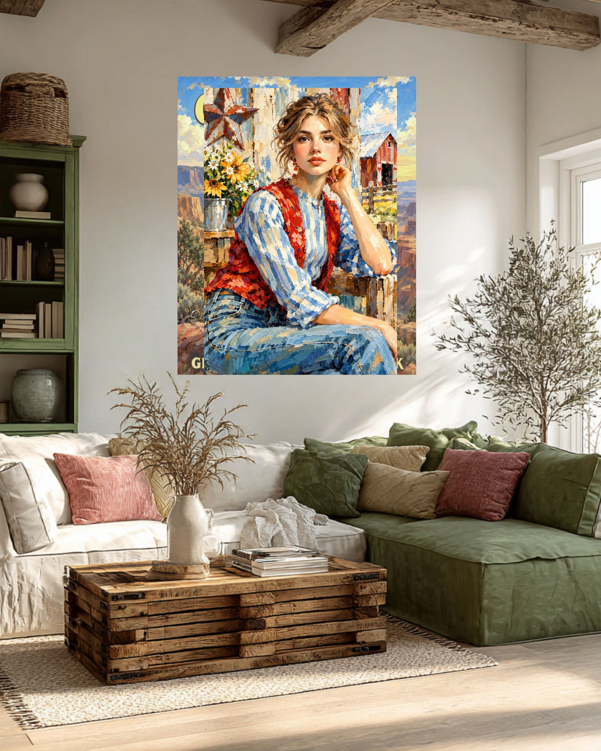 Farm Girl| |Modern Farm Art Prints, Canvas, Wood, or Metal Art