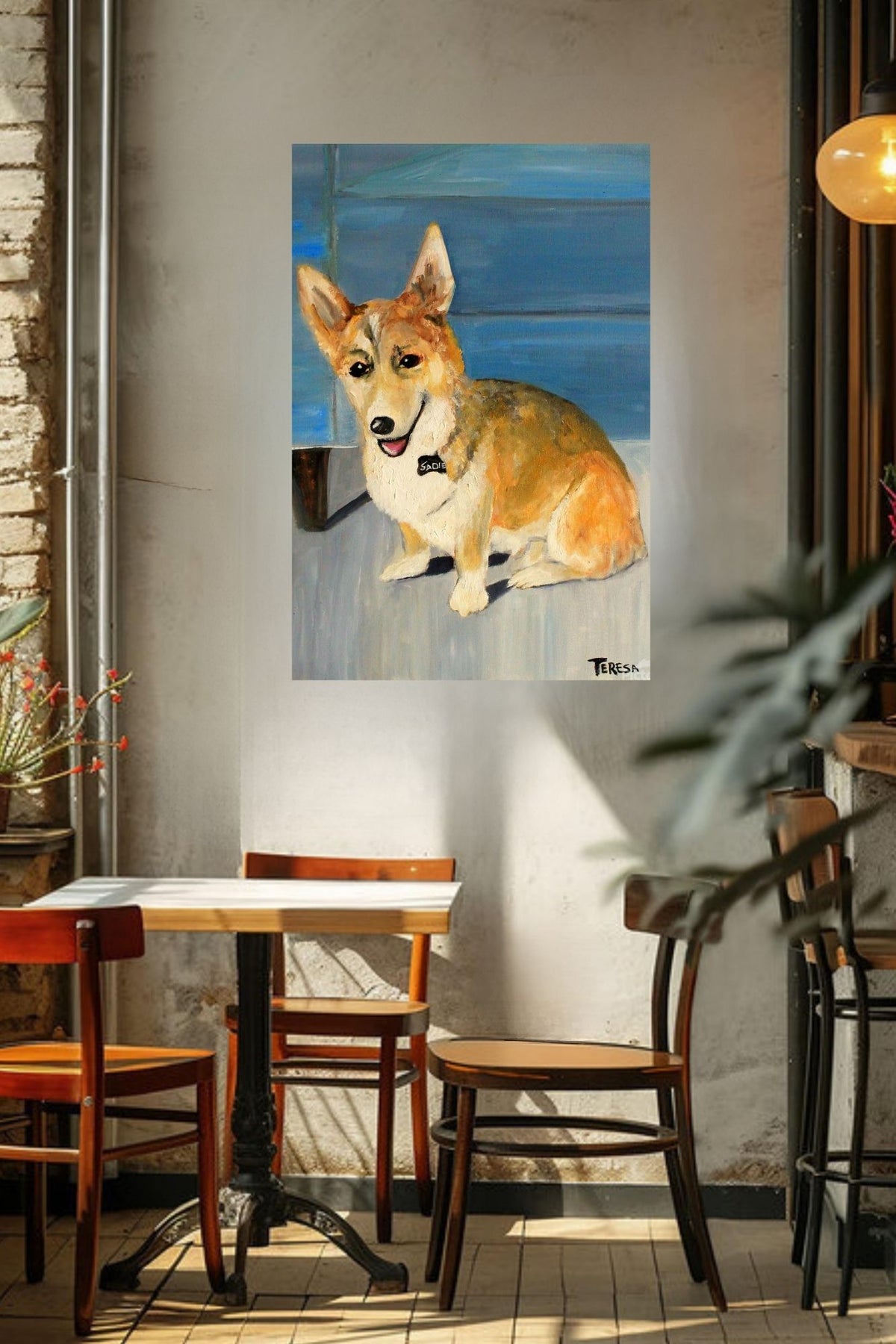 Welsh Corgi Dog | Country Farm Animal Art | Original Painting Print | Giclée Paper • Canvas • Wood • Metal