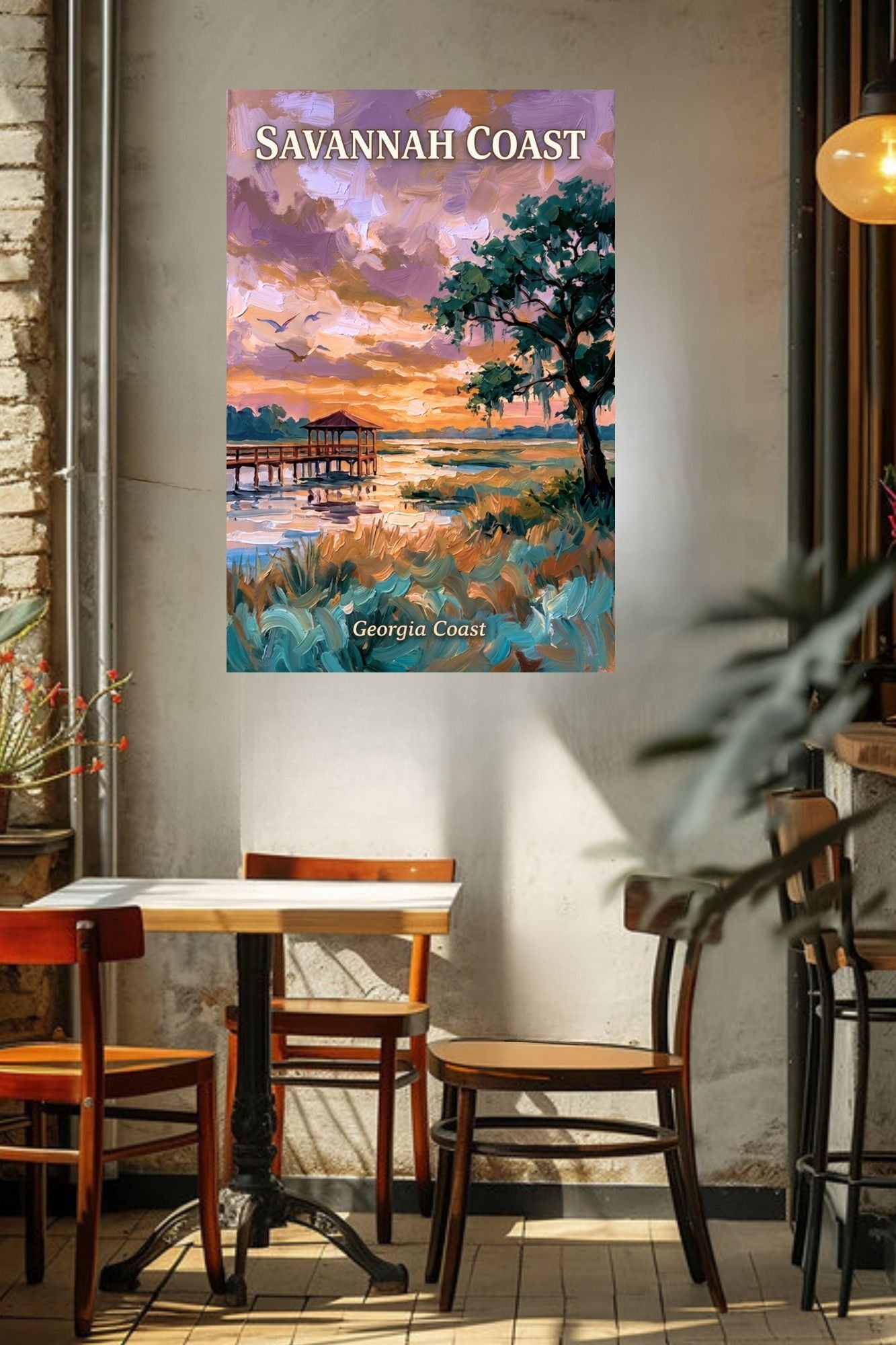 Savannah Coast At Sunset| Georgia Print| Lowlands Art| Giclee Paper- Wood- Metal- Canvas