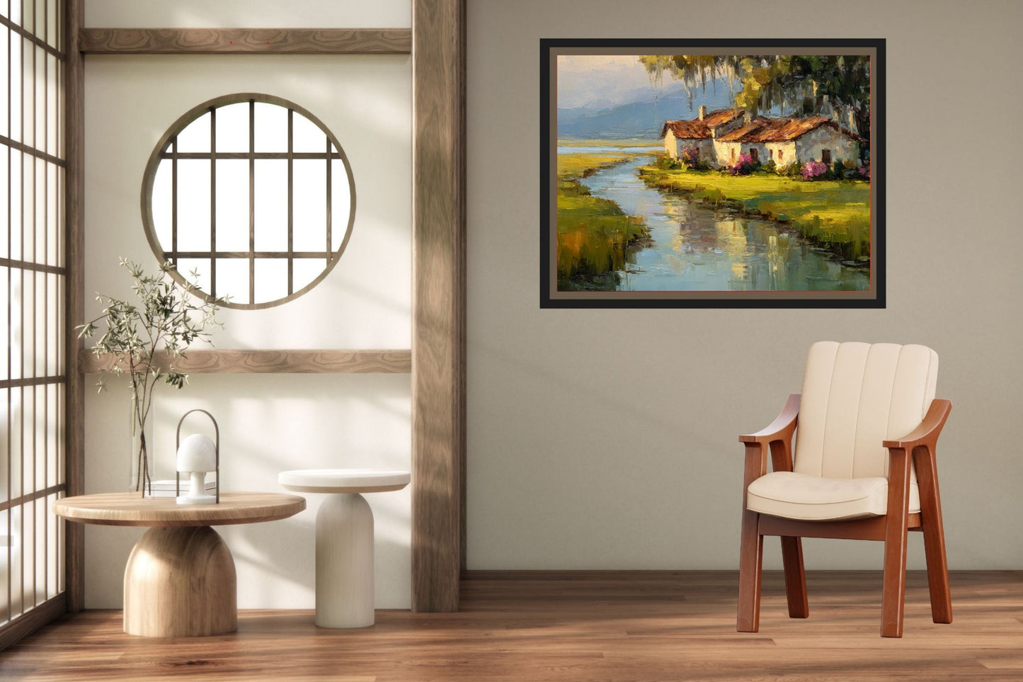 Spanish Moss Cottage |Impressionist Print| Lowcountry Marsh Print| Southern Coastal Wall Art| Giclée on Canvas, Wood, Metal & Fine Art Paper