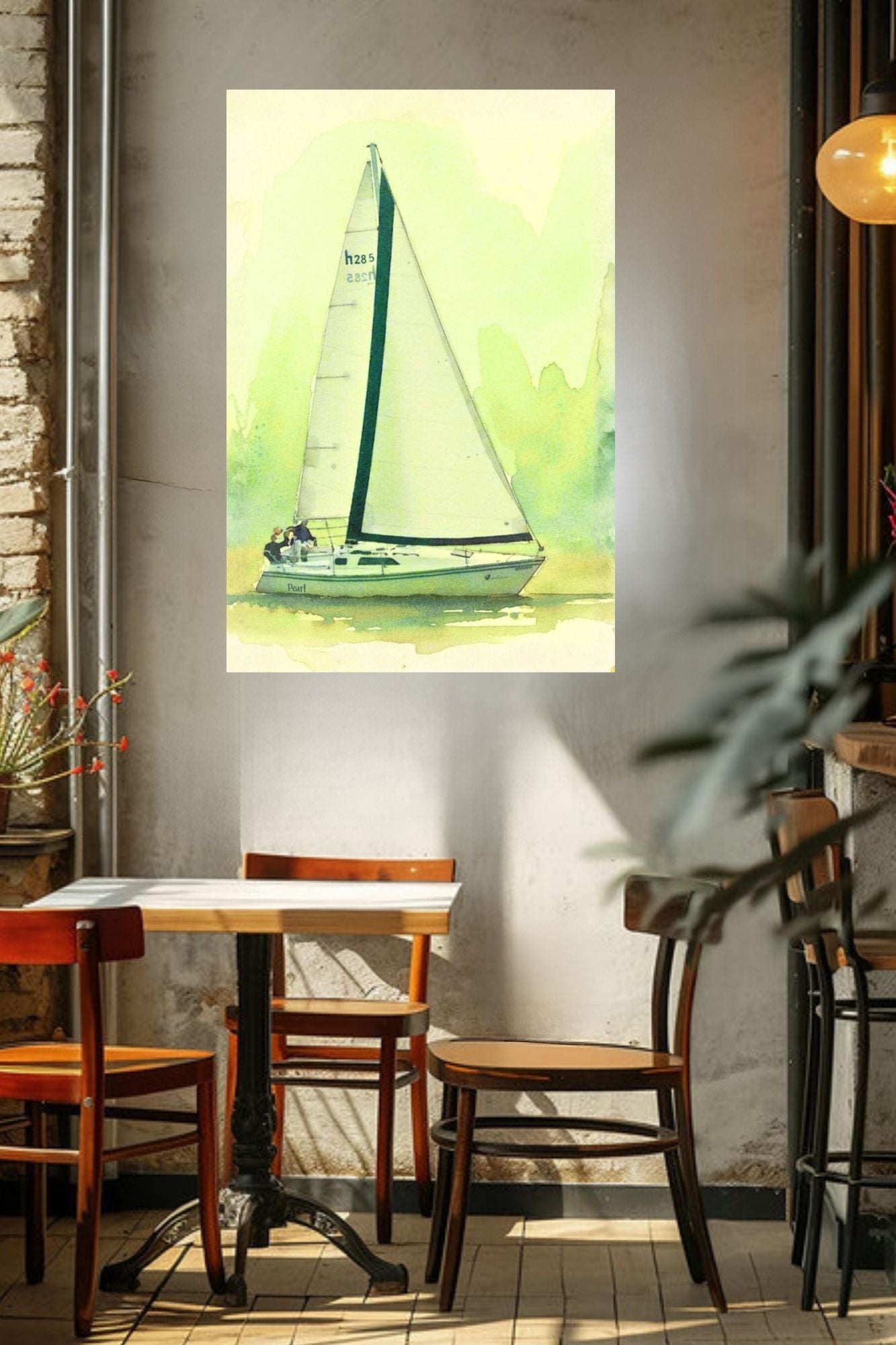 Sailing Boat Race| Water Sports Art| Giclee Paper- Wood- Metal- Canvas