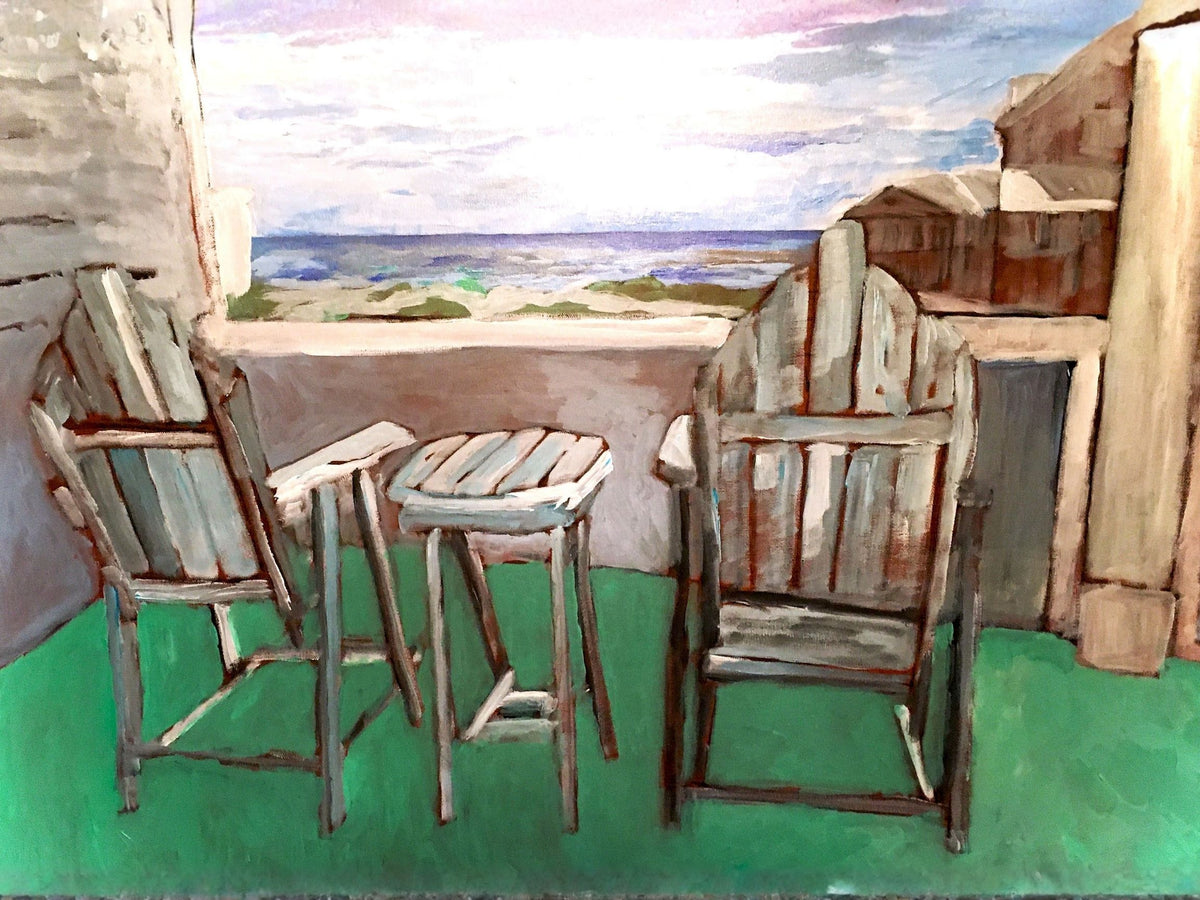 Back Porch Dreaming| Tropical Beach Art| Life in Tropical Area| Giclee Paper- Wood- Metal- Canvas