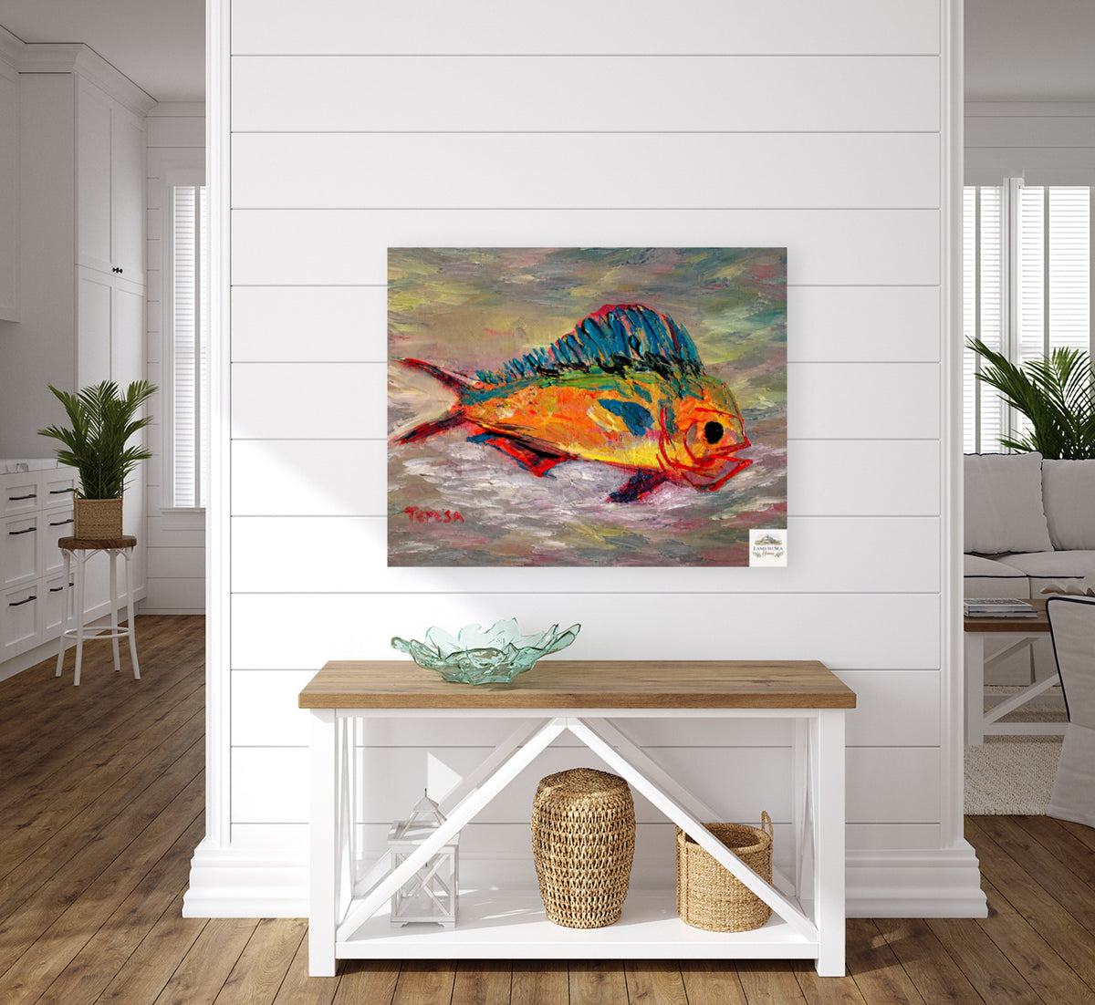 The Fish That Got Away. Ocean Art Giclee Paper- Wood- Metal- Canvas
