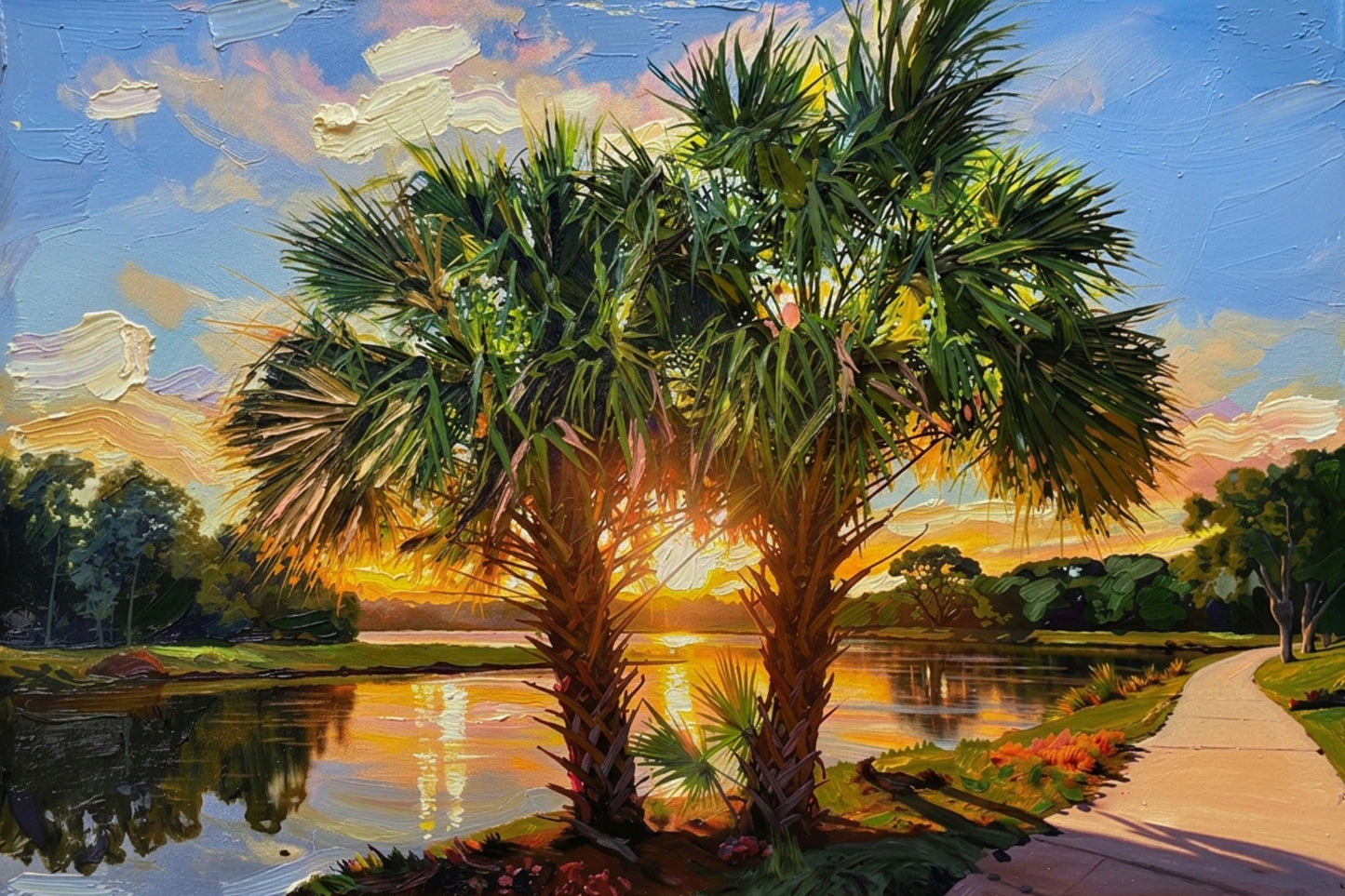 Florida Waterway| Coastal Print| Tropical Water Art| Giclee Paper- Wood- Metal- Canvas
