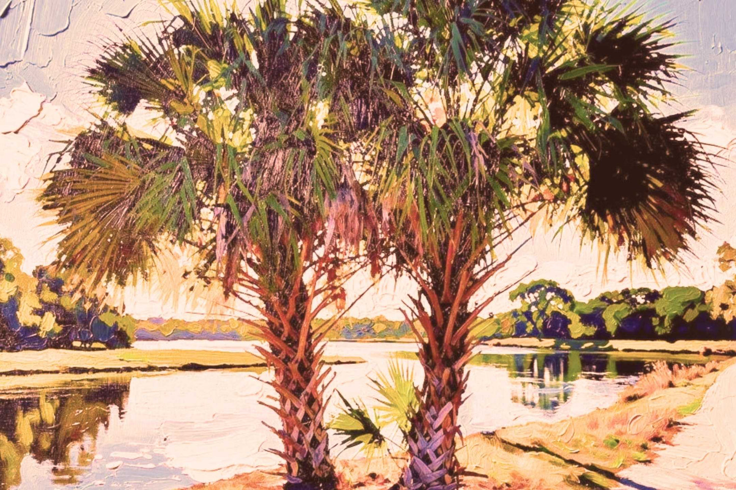 Florida Waterway| Coastal Tropical Water Art| Giclee Paper- Wood- Metal- Canvas