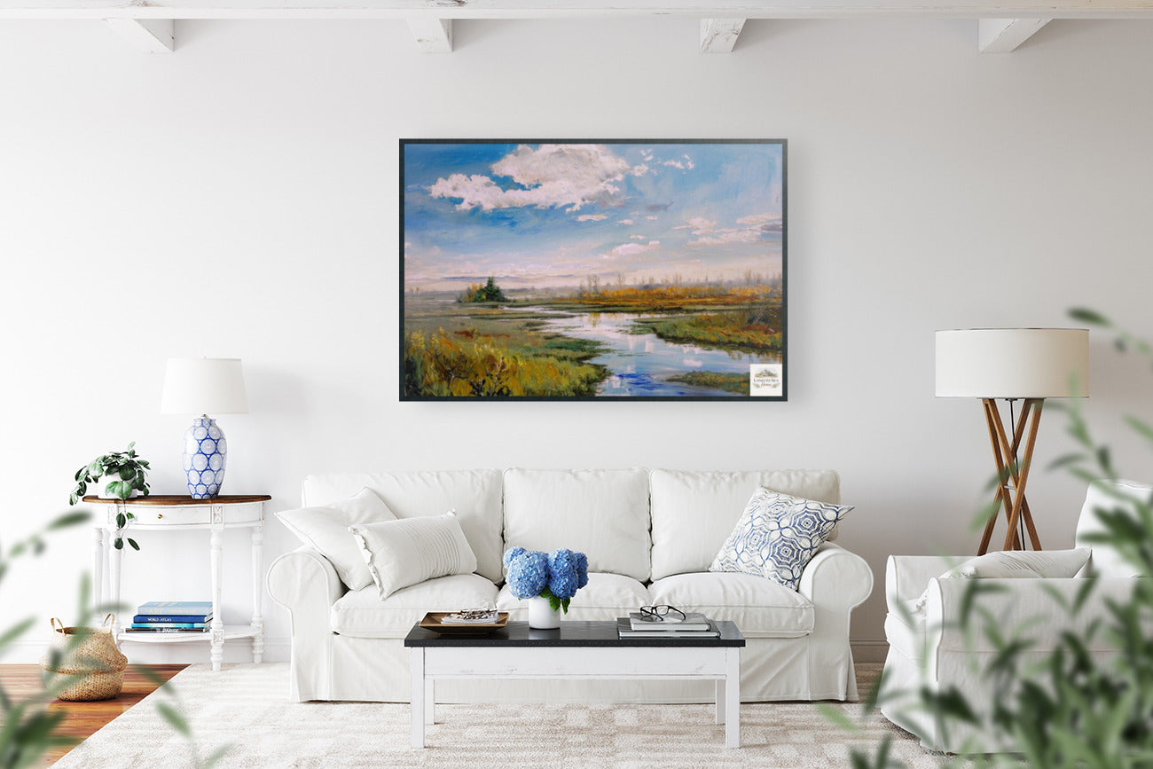 Tidewater Daybreak| Coastal Life Art| Florida Waterway | Coastal Tropical Water Art| Stream Art- Giclee Paper- Wood- Metal- Canvas