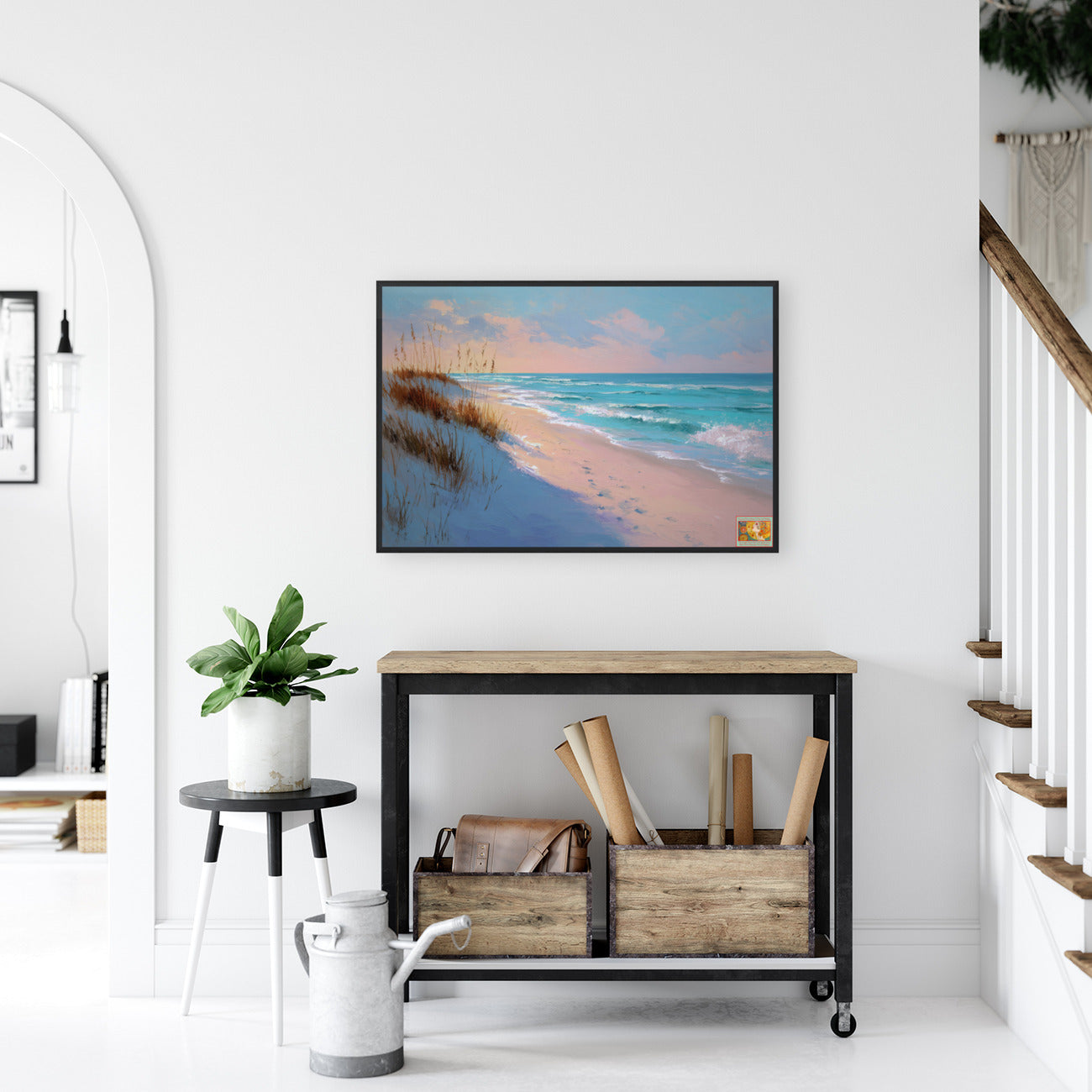 Moody Shores | Coastal Print| Beach Wall Art | Ocean Landscape Print | Giclée on Paper, Canvas, Wood, Metal