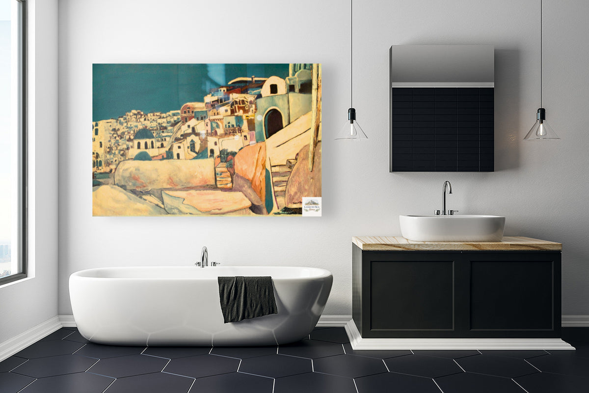 Cows In the Puddles- Giclee Paper- Wood- Metal- Canvas