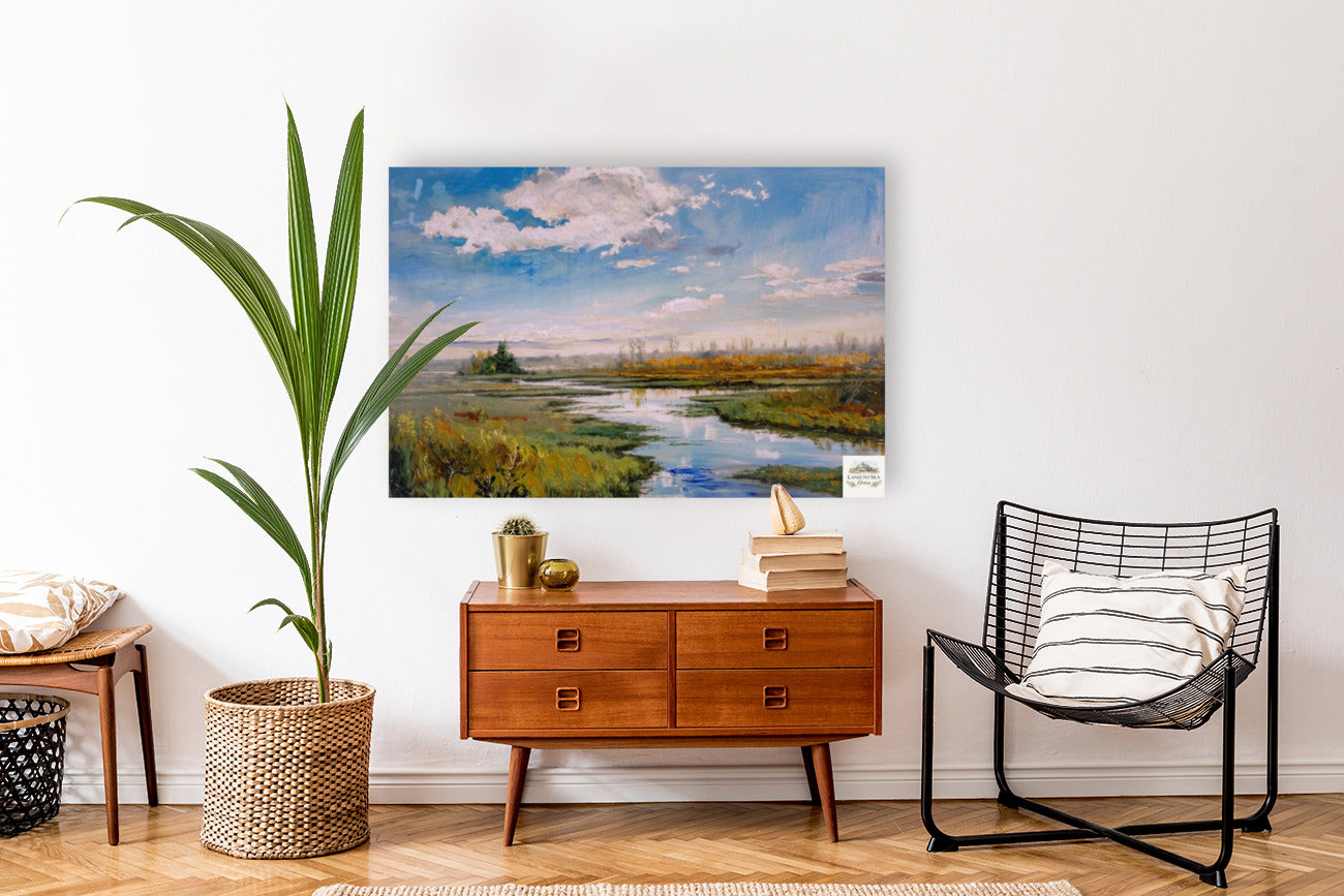 Tidewater Daybreak| Coastal Life Art| Florida Waterway | Coastal Tropical Water Art| Stream Art- Giclee Paper- Wood- Metal- Canvas