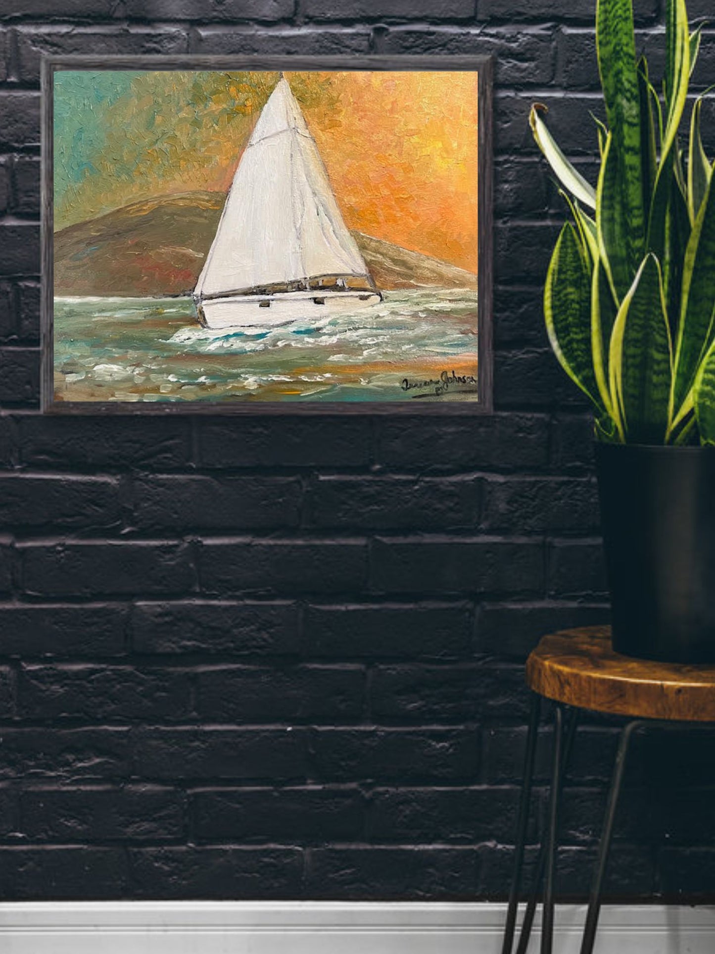 Evening Passage 16 x 20-inch Sailboat - Fine Art Prints – High Quality & Accessible