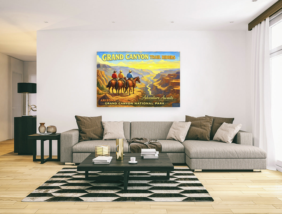 Grand Canyon Trail Rides- Art Prints And Canvases