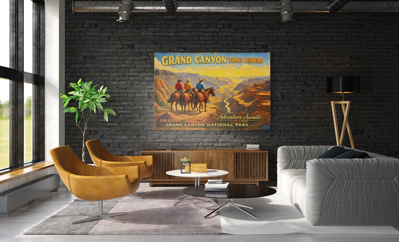 Grand Canyon Trail Rides- Art Prints And Canvases